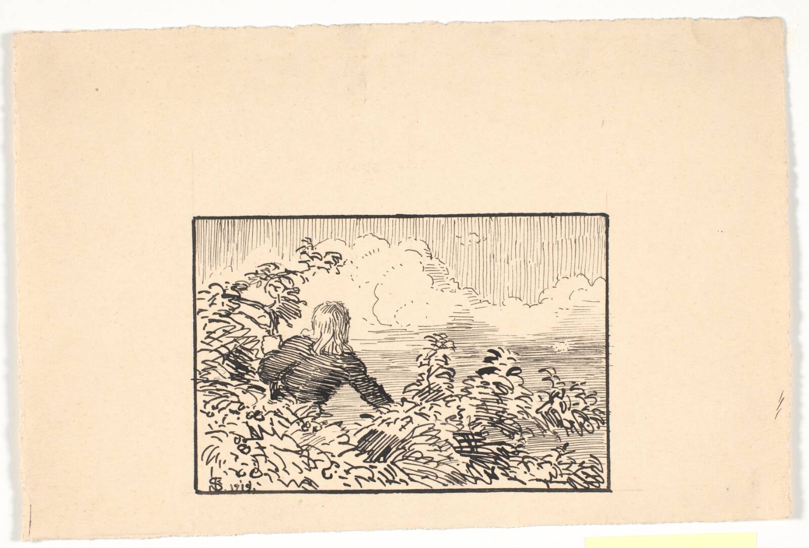 Forarbejde til "Lysabild", Niels Skovgaard, 1919