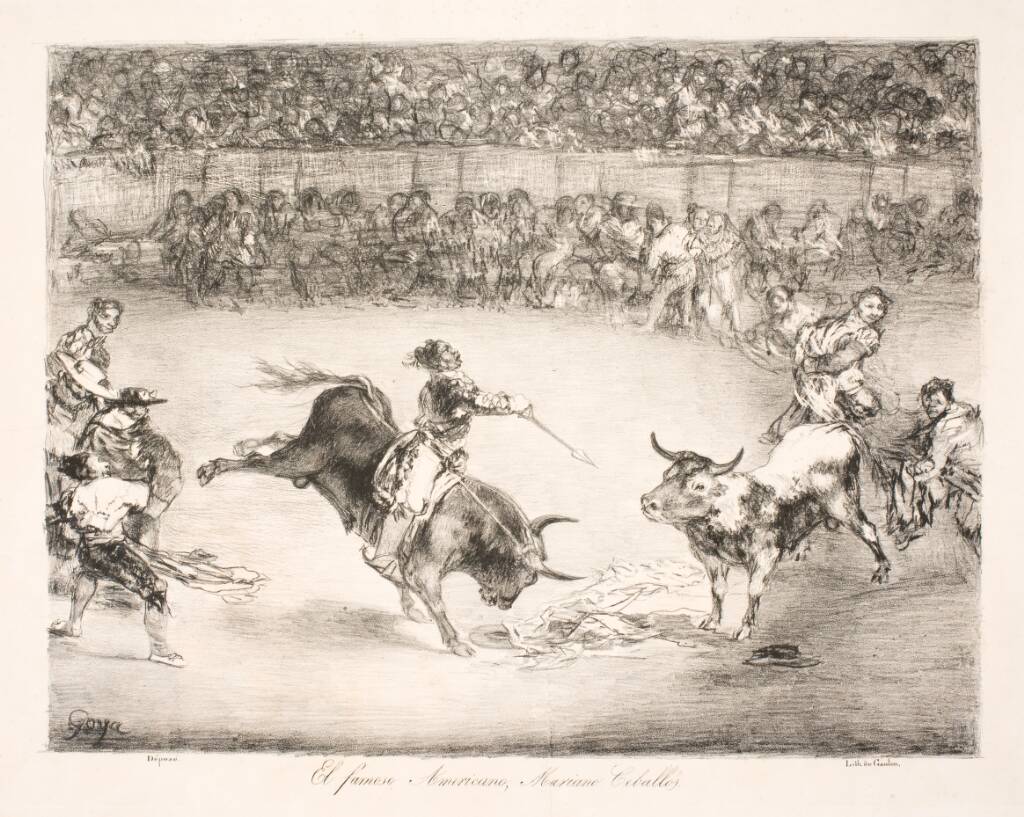 "El famoso Americano, Mariano Ceballos", Francisco de Goya, 1825