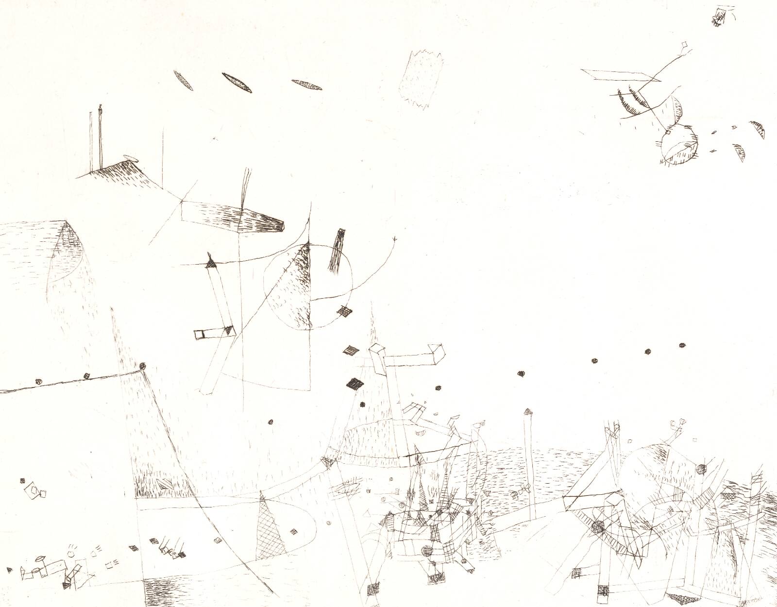 Radering, Hanne Sejrbo Nielsen, 1975