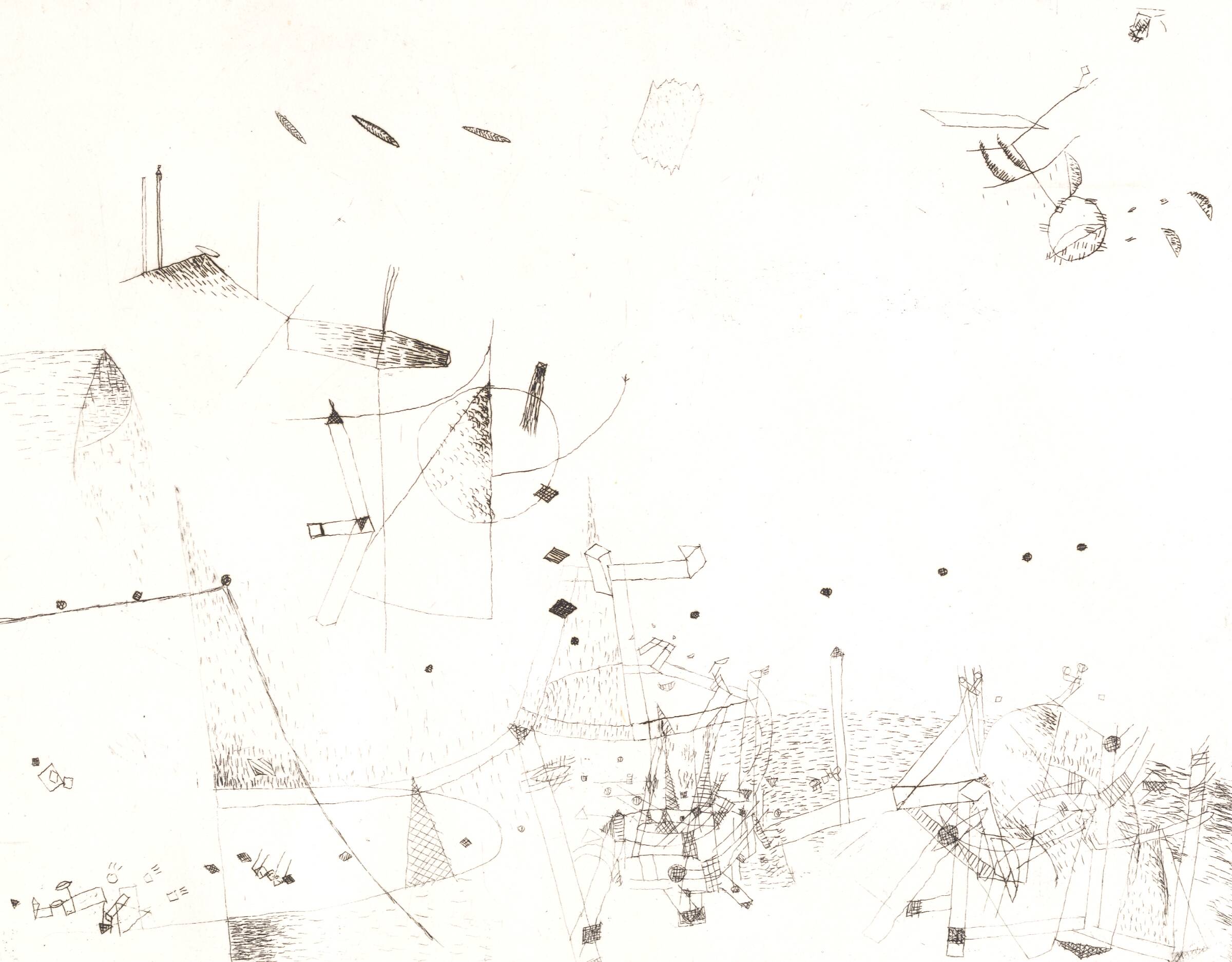 Radering, Hanne Sejrbo Nielsen, 1975