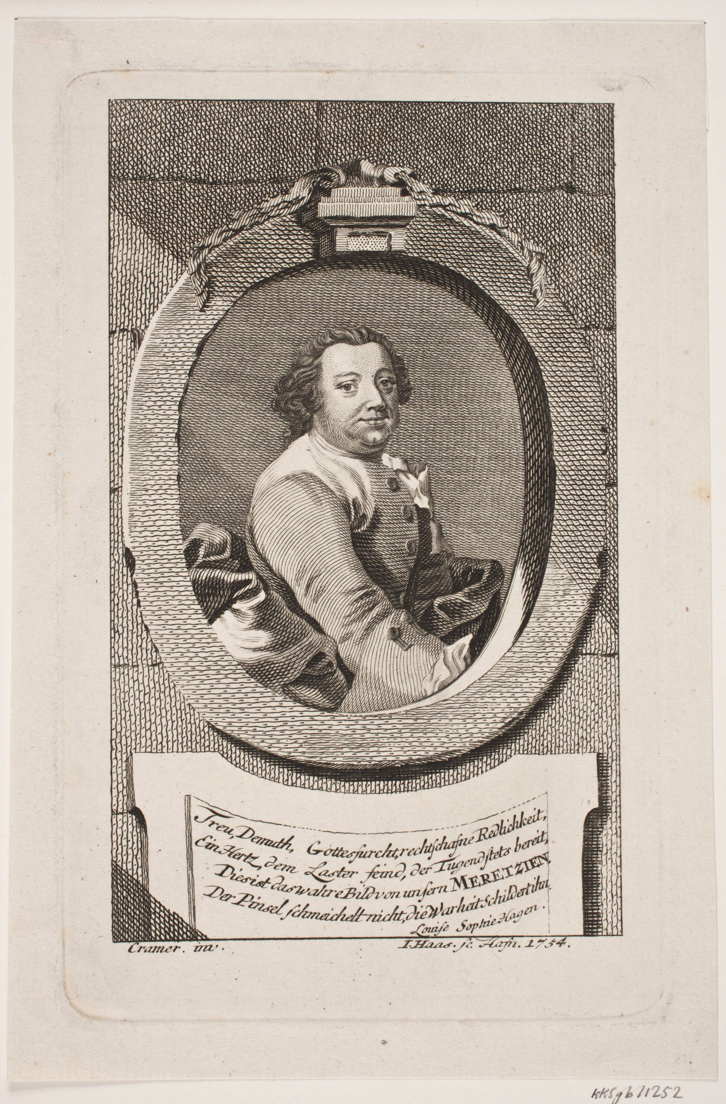 Johan Heinrich Meretzien, Jonas Haas, 1754