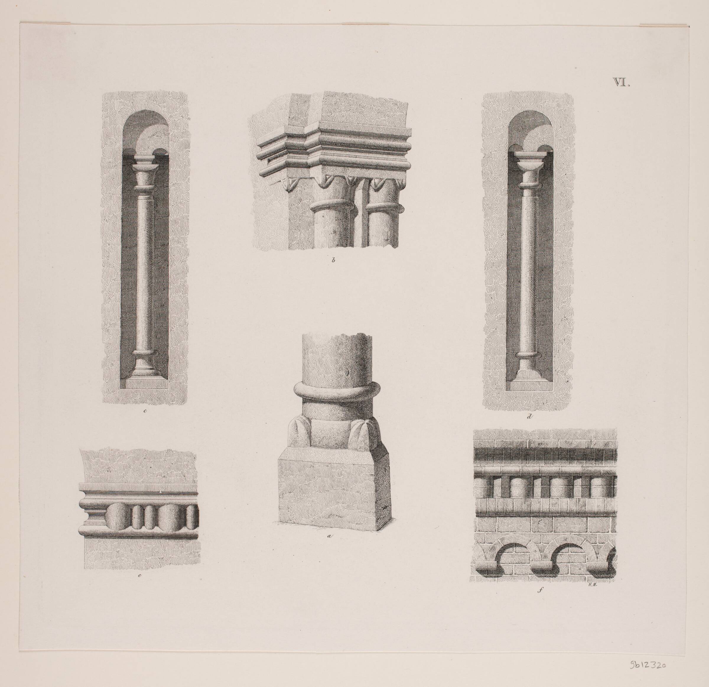 "Kongegravene i Ringsted Kirke". Planche VI, Heinrich Hansen, 1858