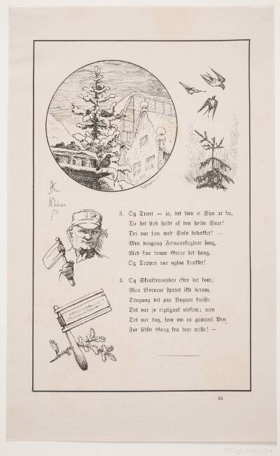 Illustration til Johan Krohn, "Peters jul"