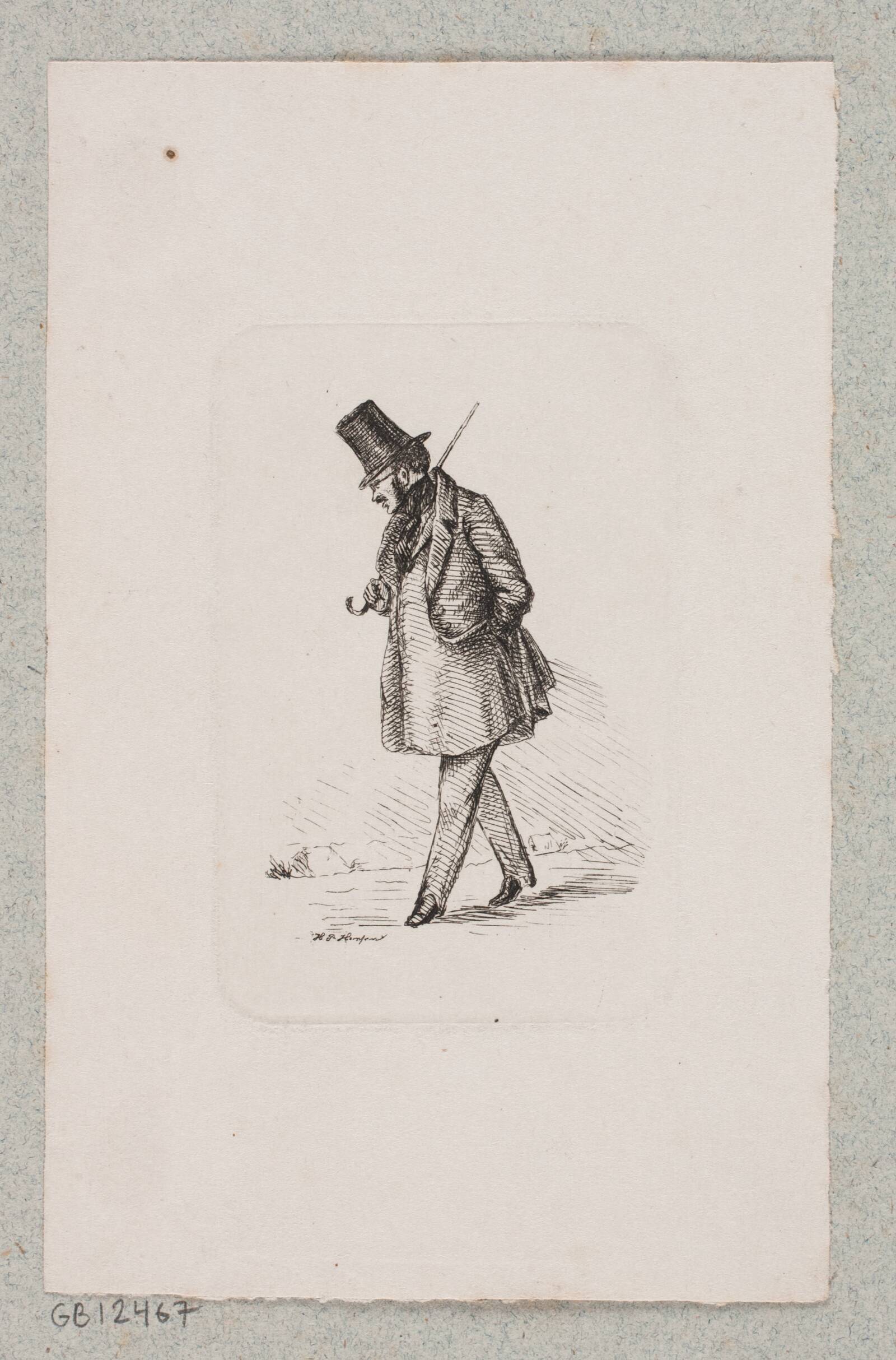Portrætfigur, H.P. Hansen, 1829-1899