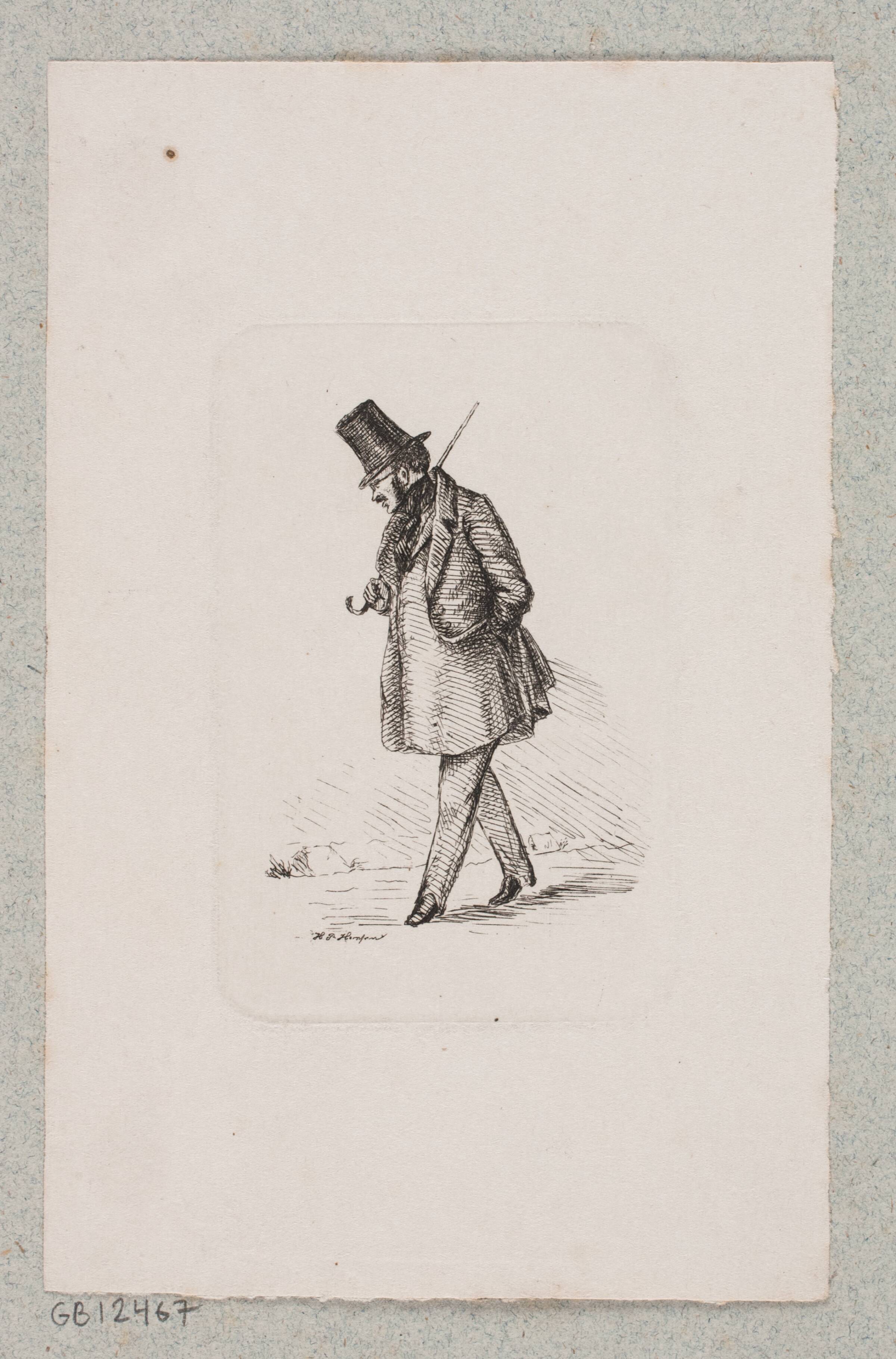 Portrætfigur, H.P. Hansen, 1829-1899