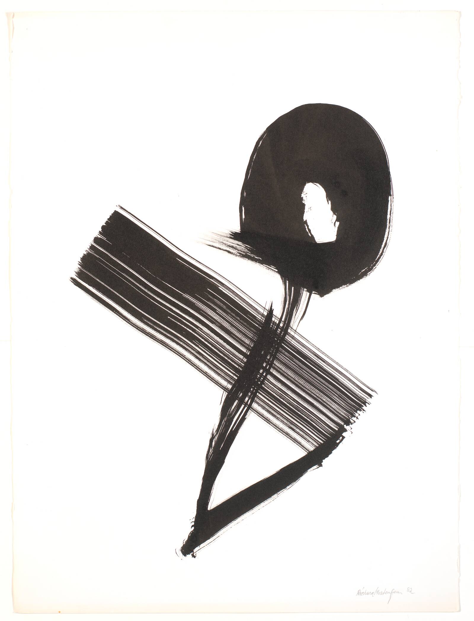 Tuschpenseltegn, Richard Mortensen, 1982