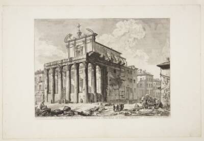 Antoninus' and Faustina's tempel