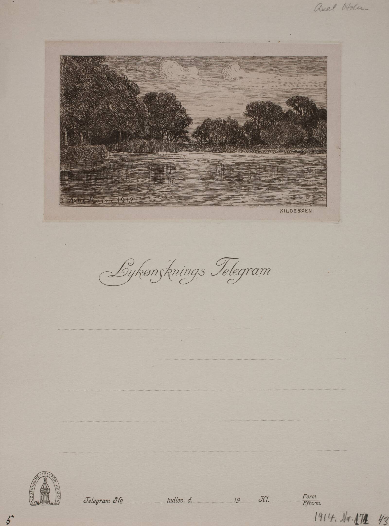 Kildesøen, Axel Holm, 1913