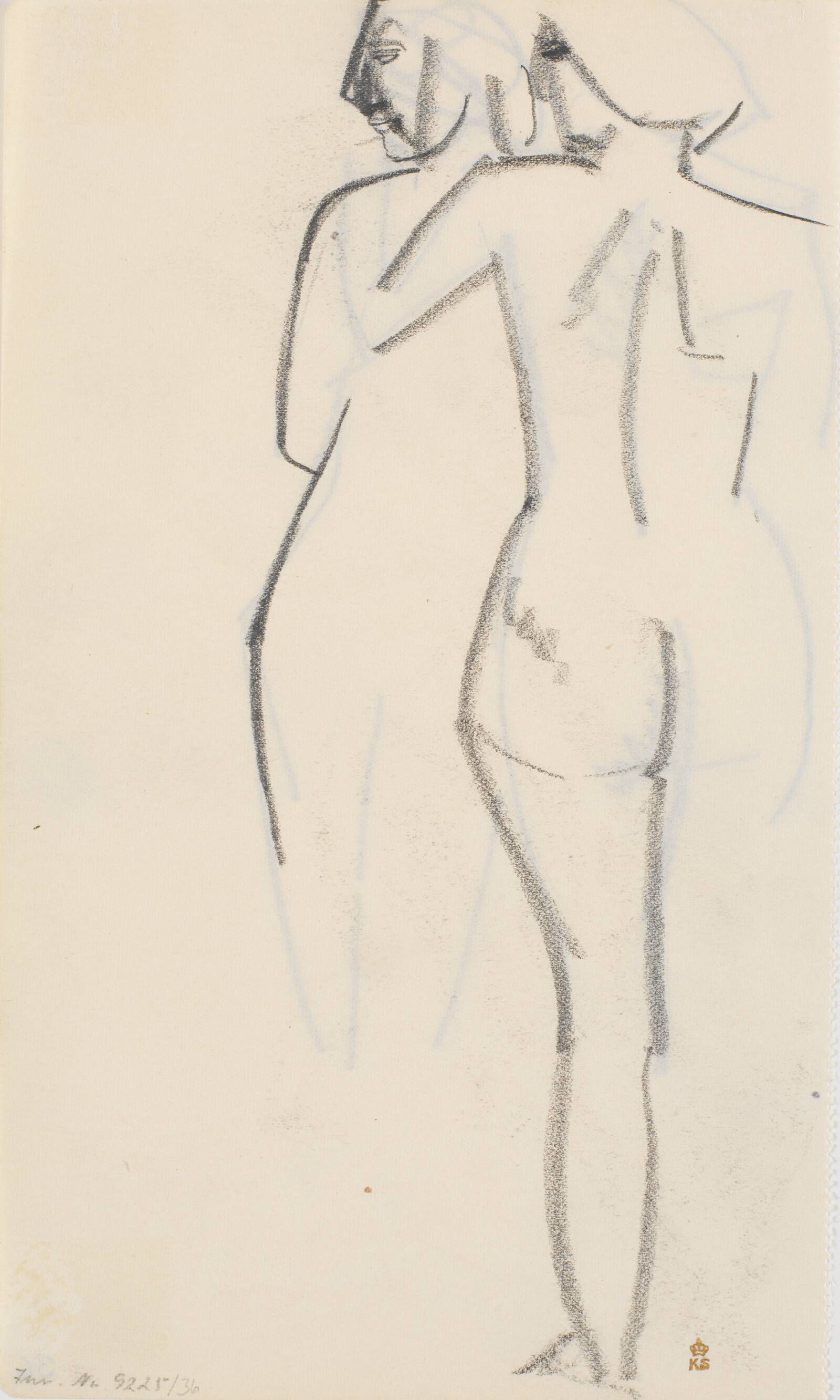 To stående modeller, Isakson, Karl, 1914-1915