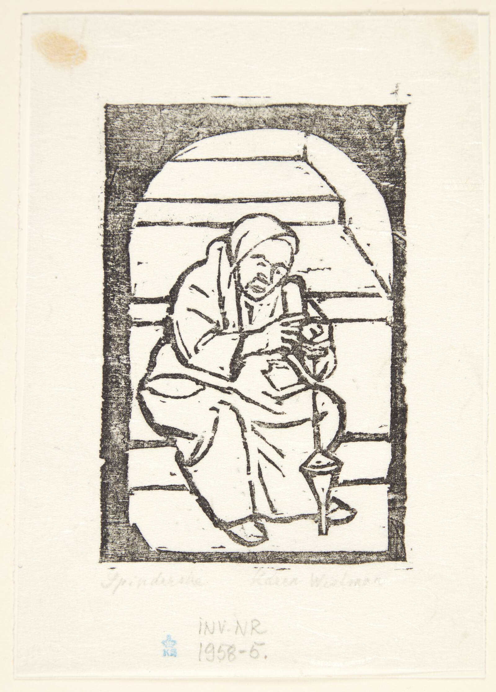 "Spinderske", Karen Westman, 1957
