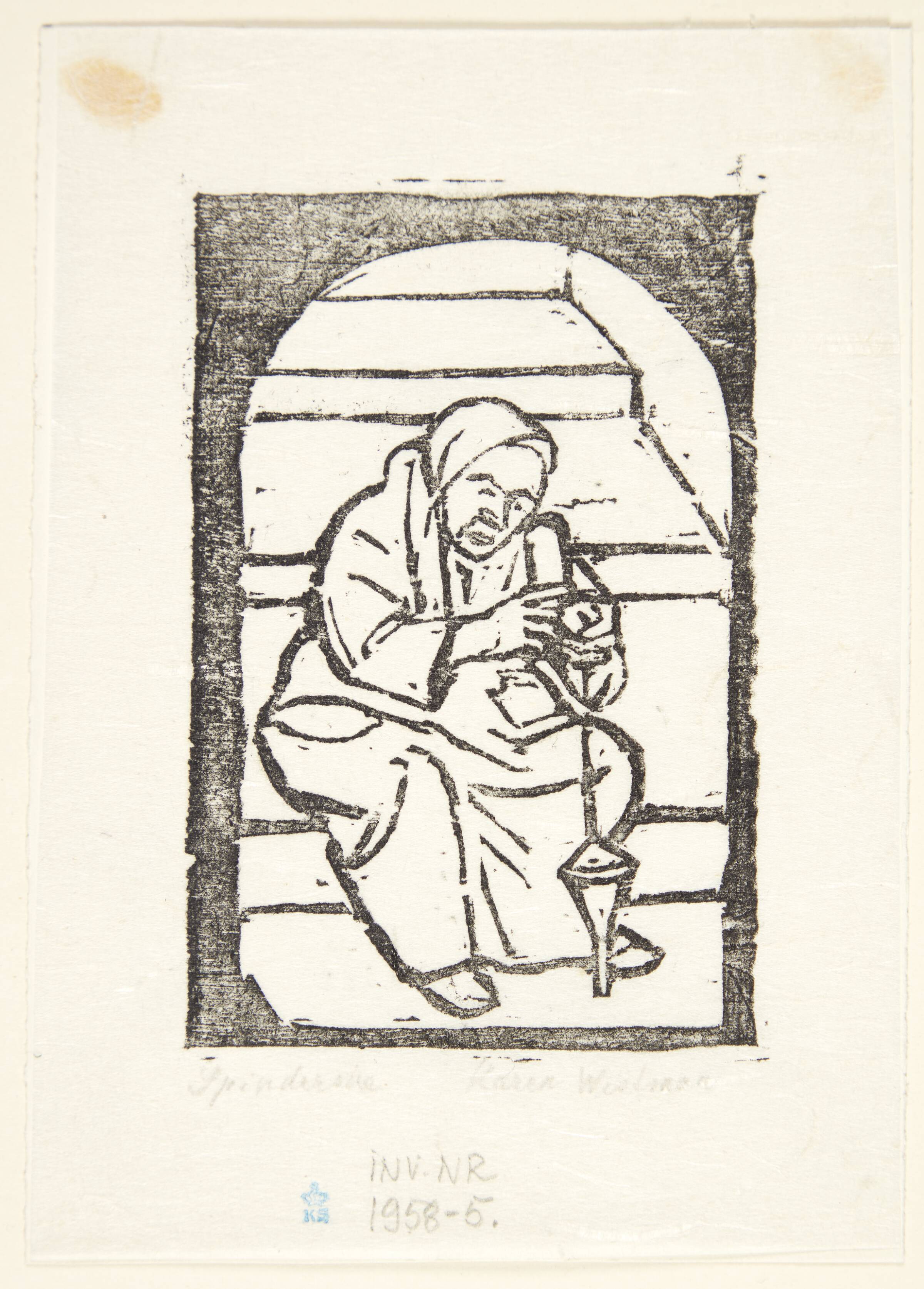 "Spinderske", Karen Westman, 1957