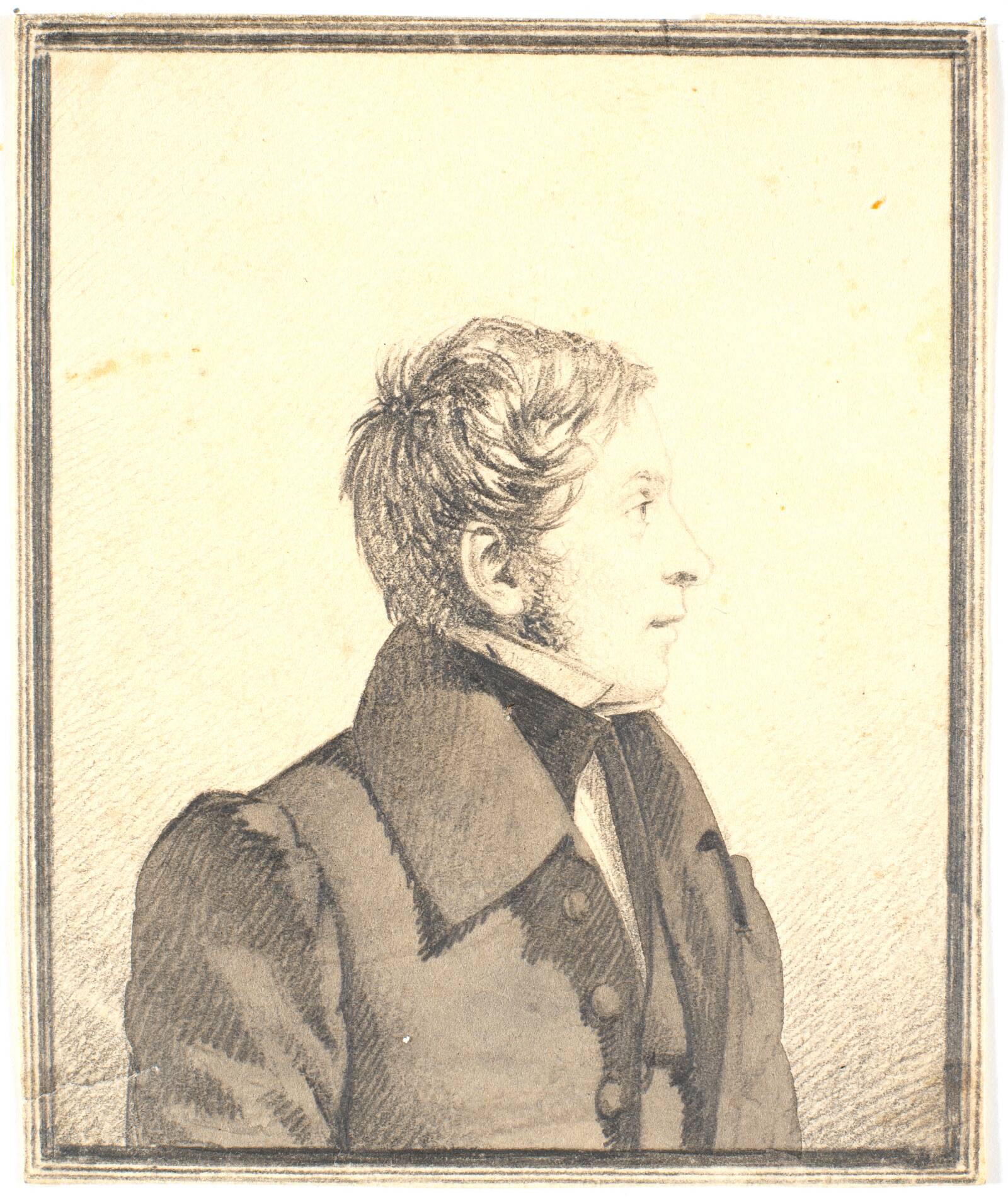 Portræt af etatsråd Michael Raffenberg, Wilhelm Bendz, 1829-1830