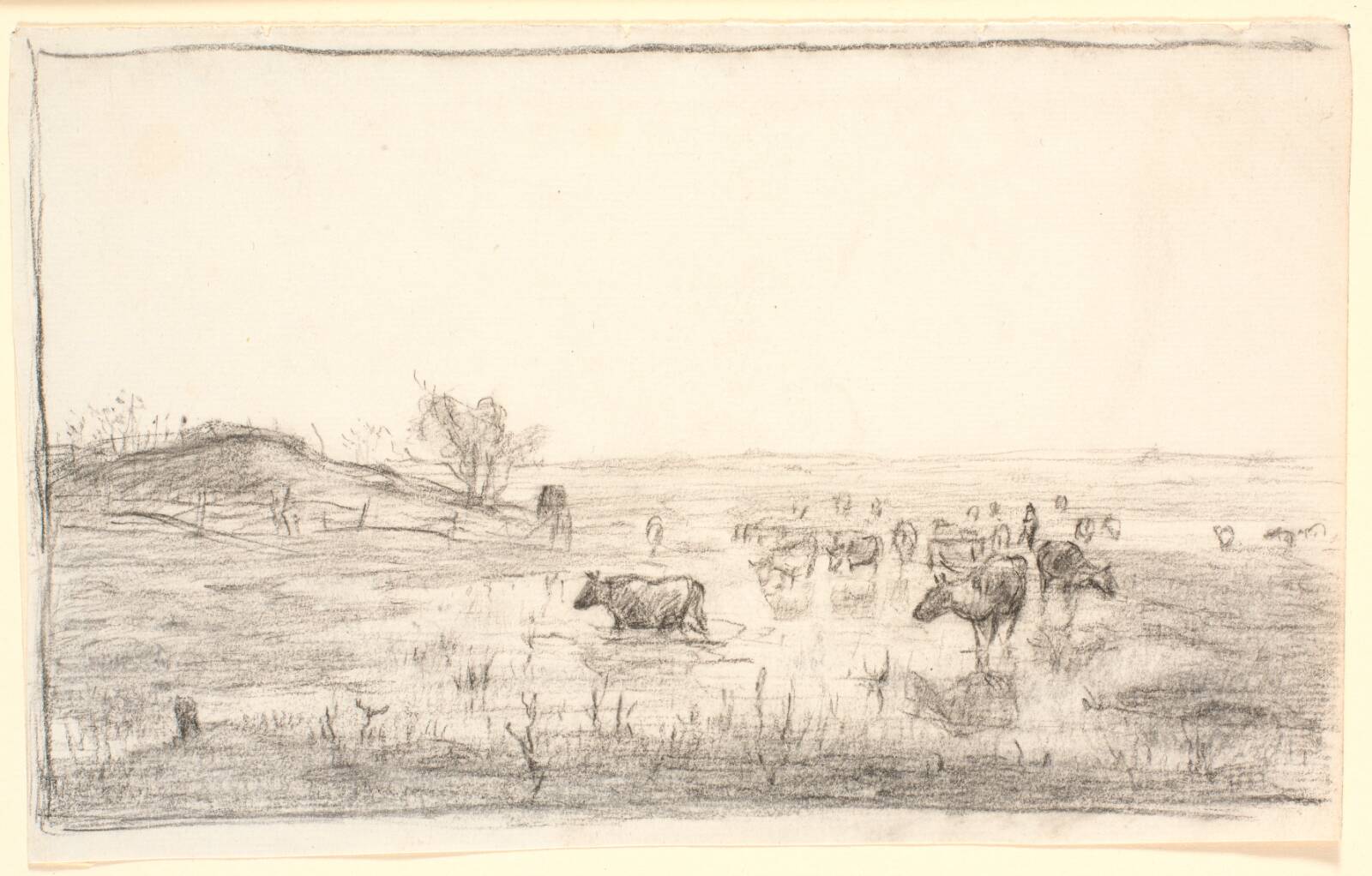 Køer på engene ved Mejlgaard, Theodor Philipsen, 1879
