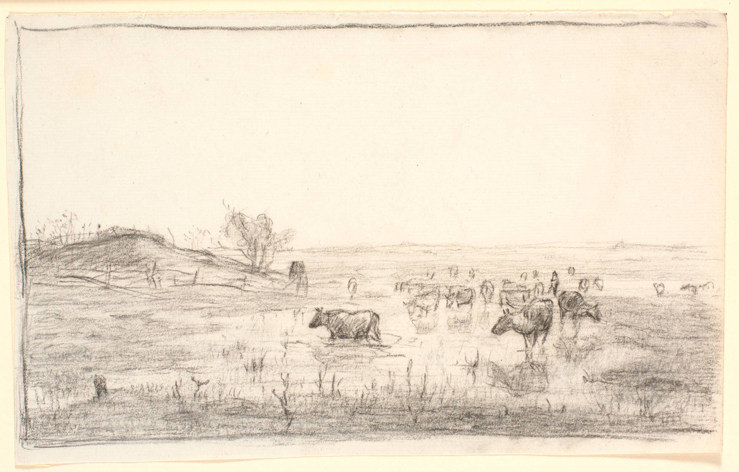 Køer på engene ved Mejlgaard, Theodor Philipsen, 1879
