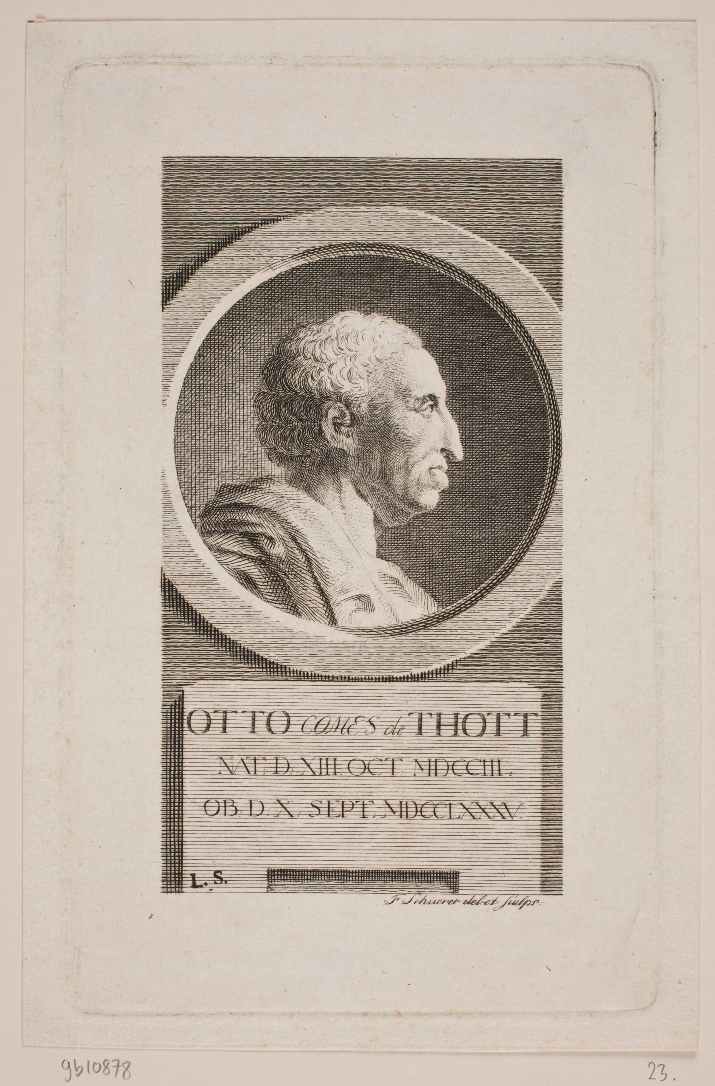Grev O. Thott, F. Schüerer, 1786