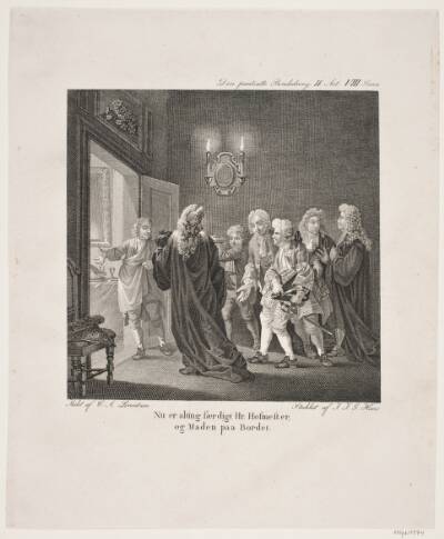 Illustration til Holbergs Komedier