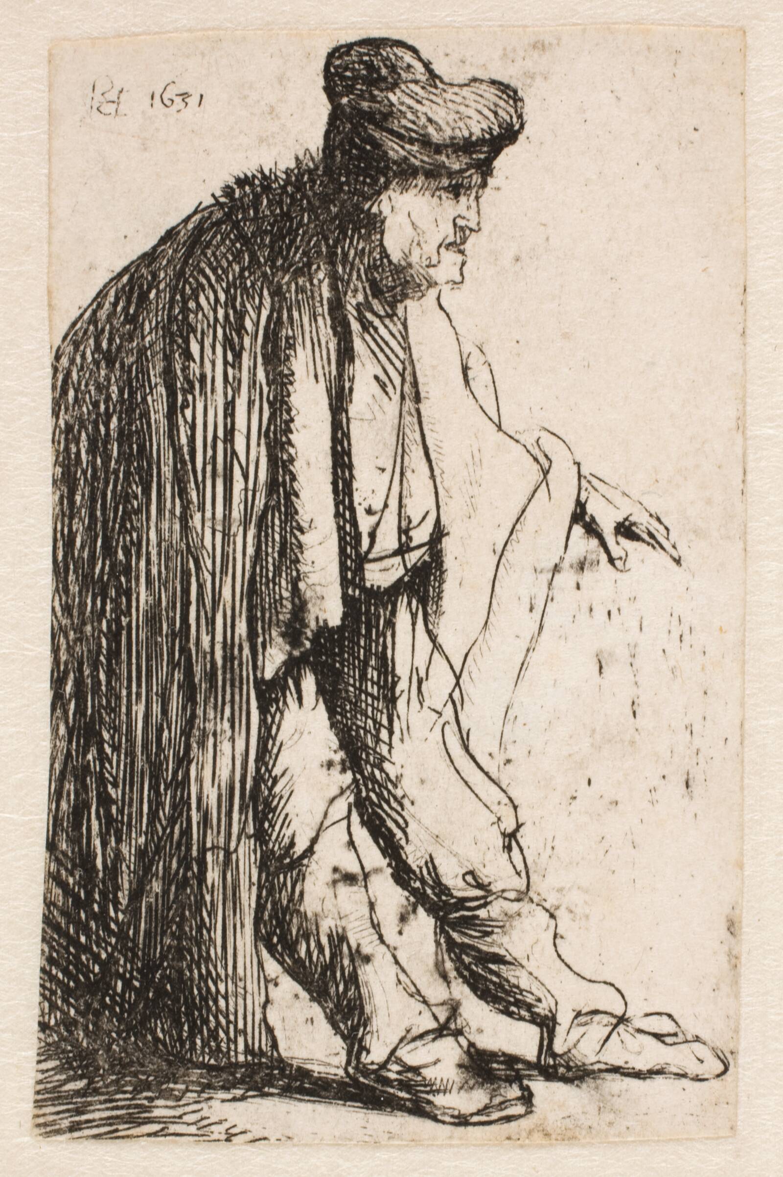 En tigger, Rembrandt van Rijn, 1629
