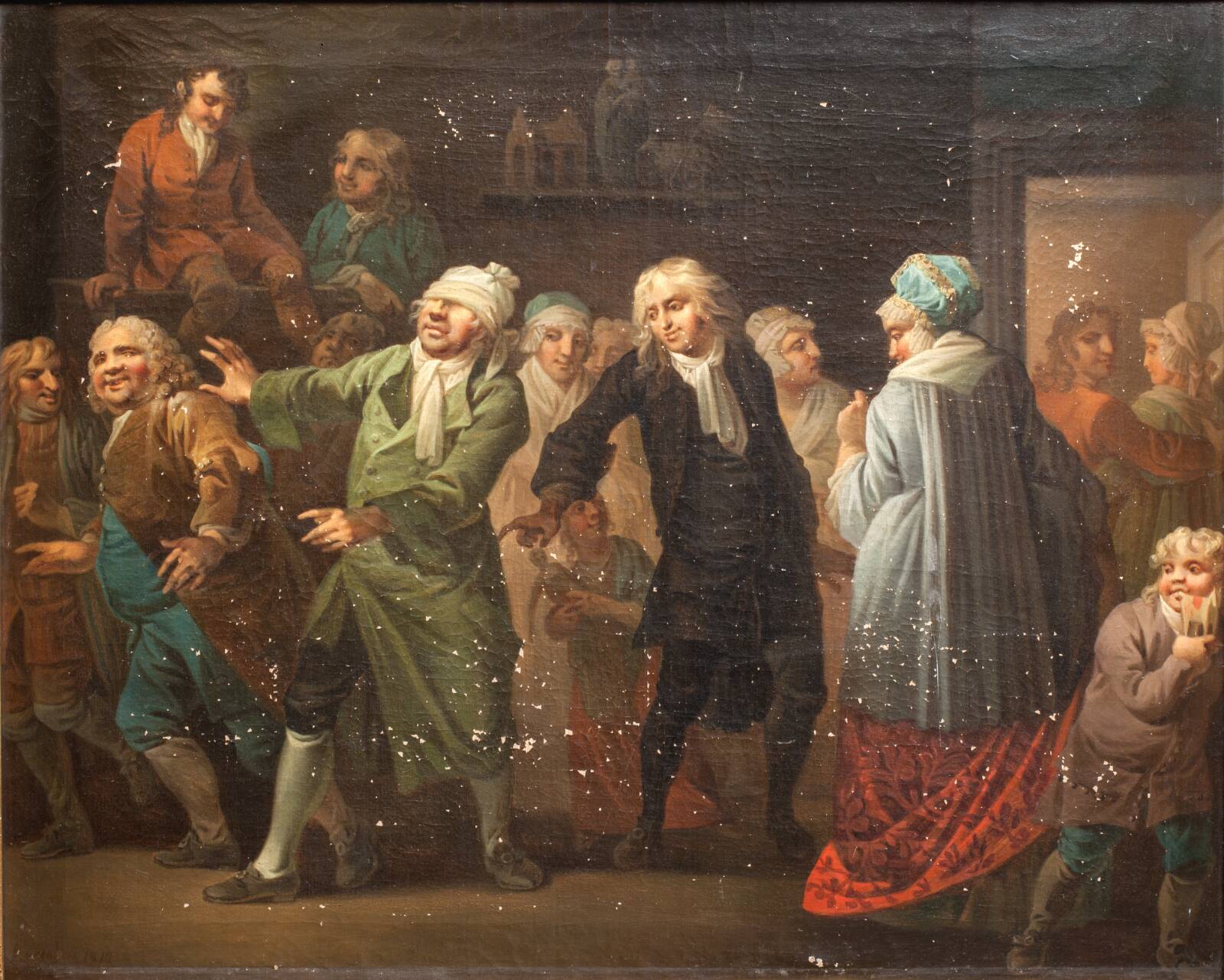 Julestuen, 13. scene, C.A. Lorentzen, 1814