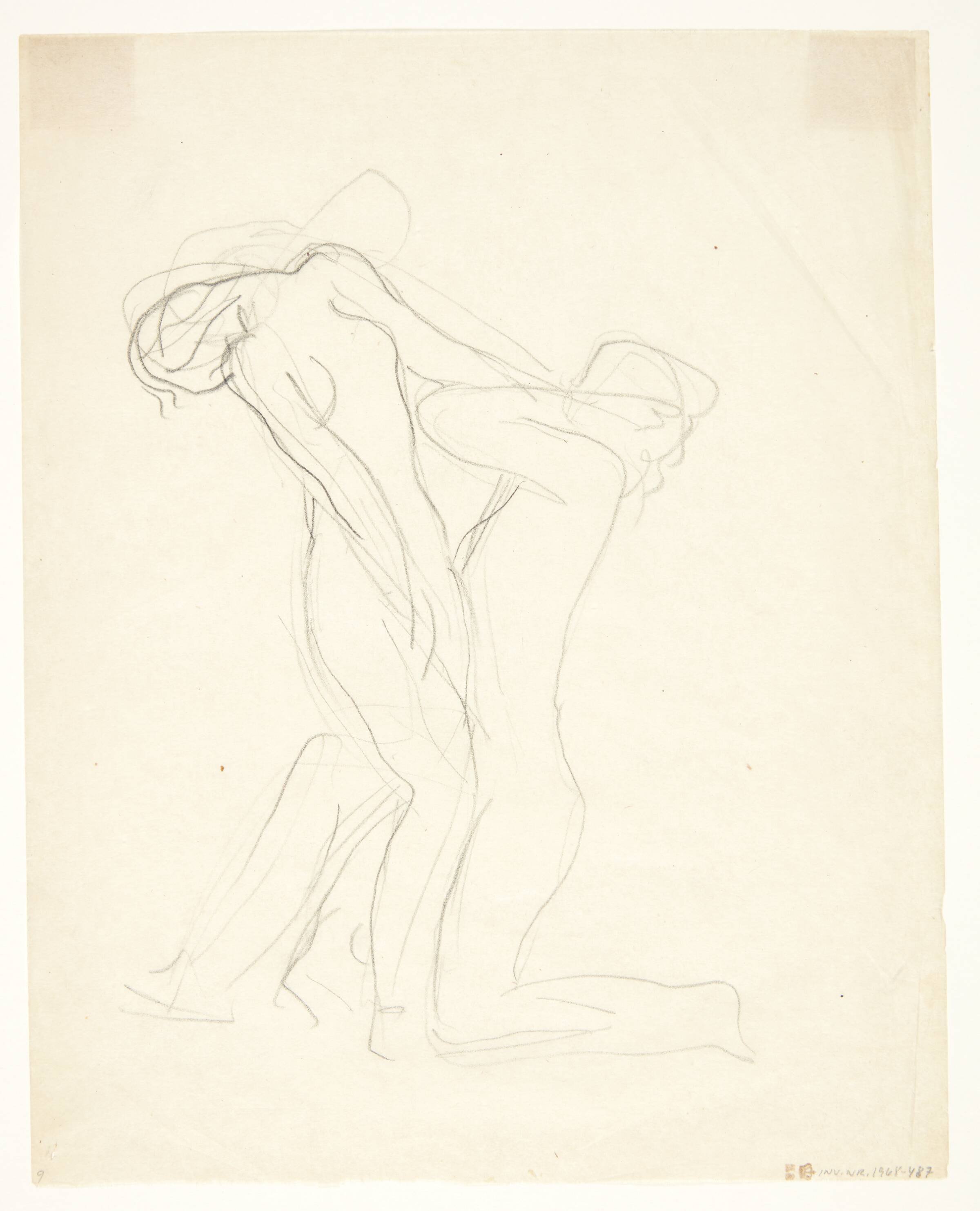Pygmalion og Galathea. Udkast til statuette, Gerhard Henning, 1880-1967