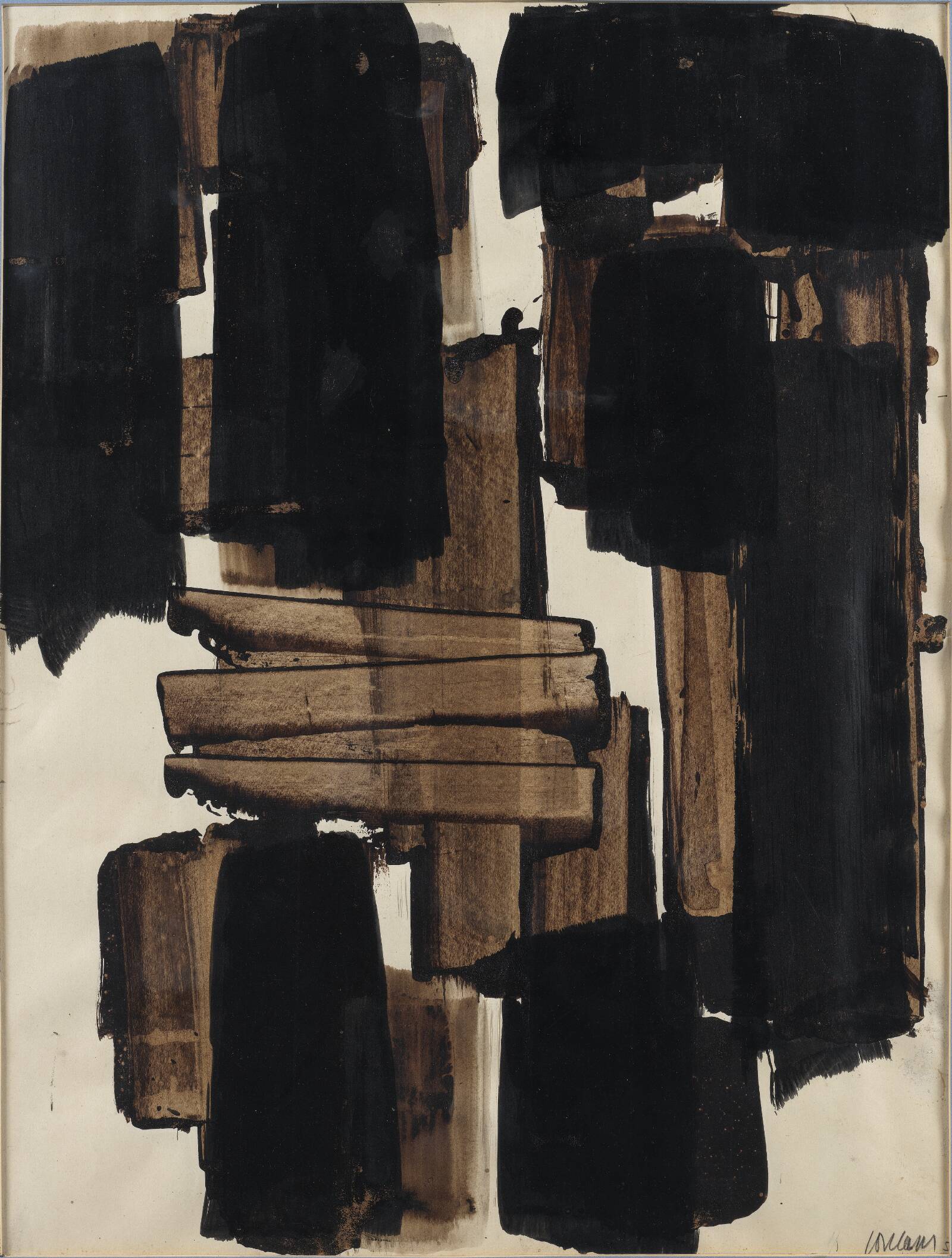 Composition, Pierre Soulages, 1957