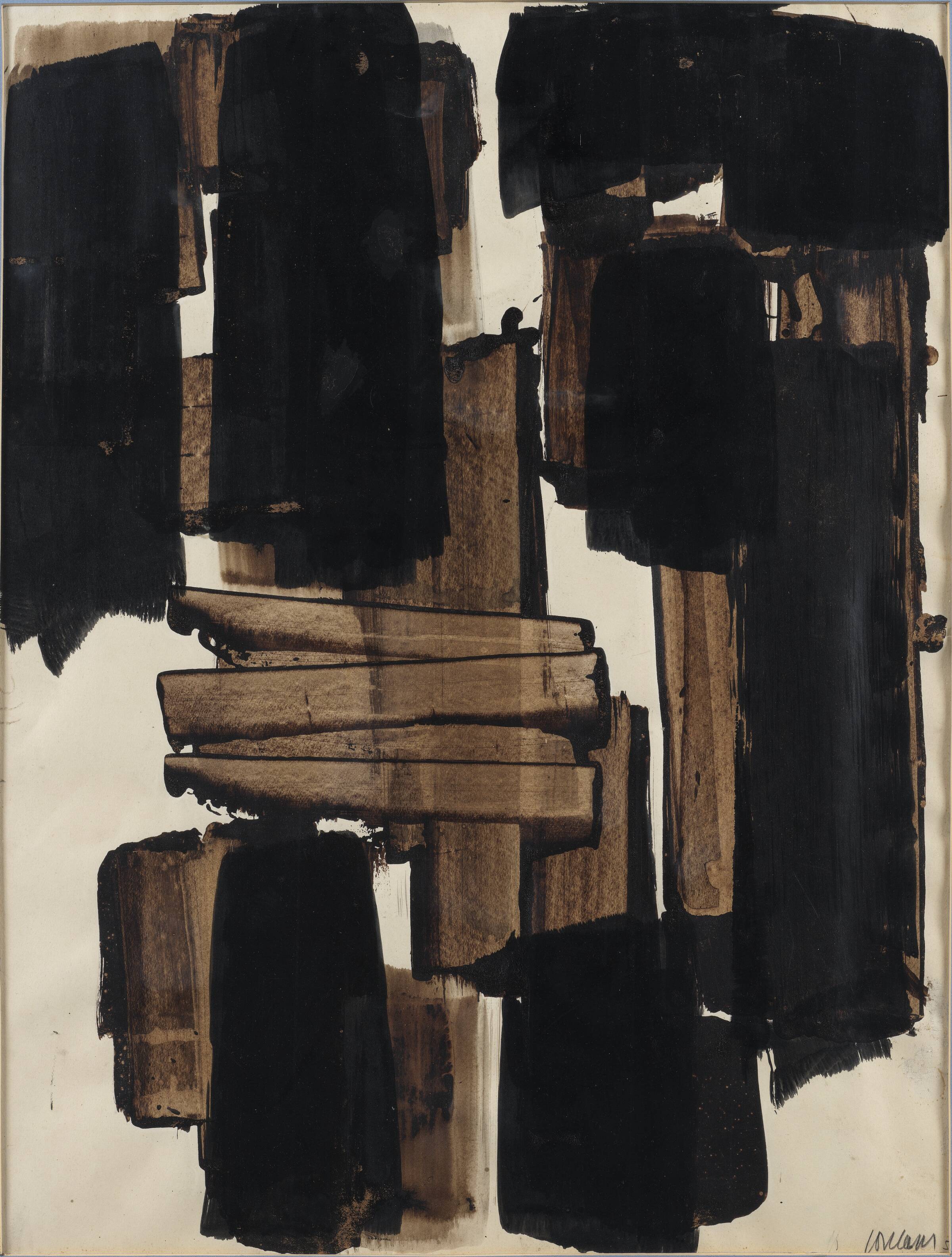 Composition, Pierre Soulages, 1957