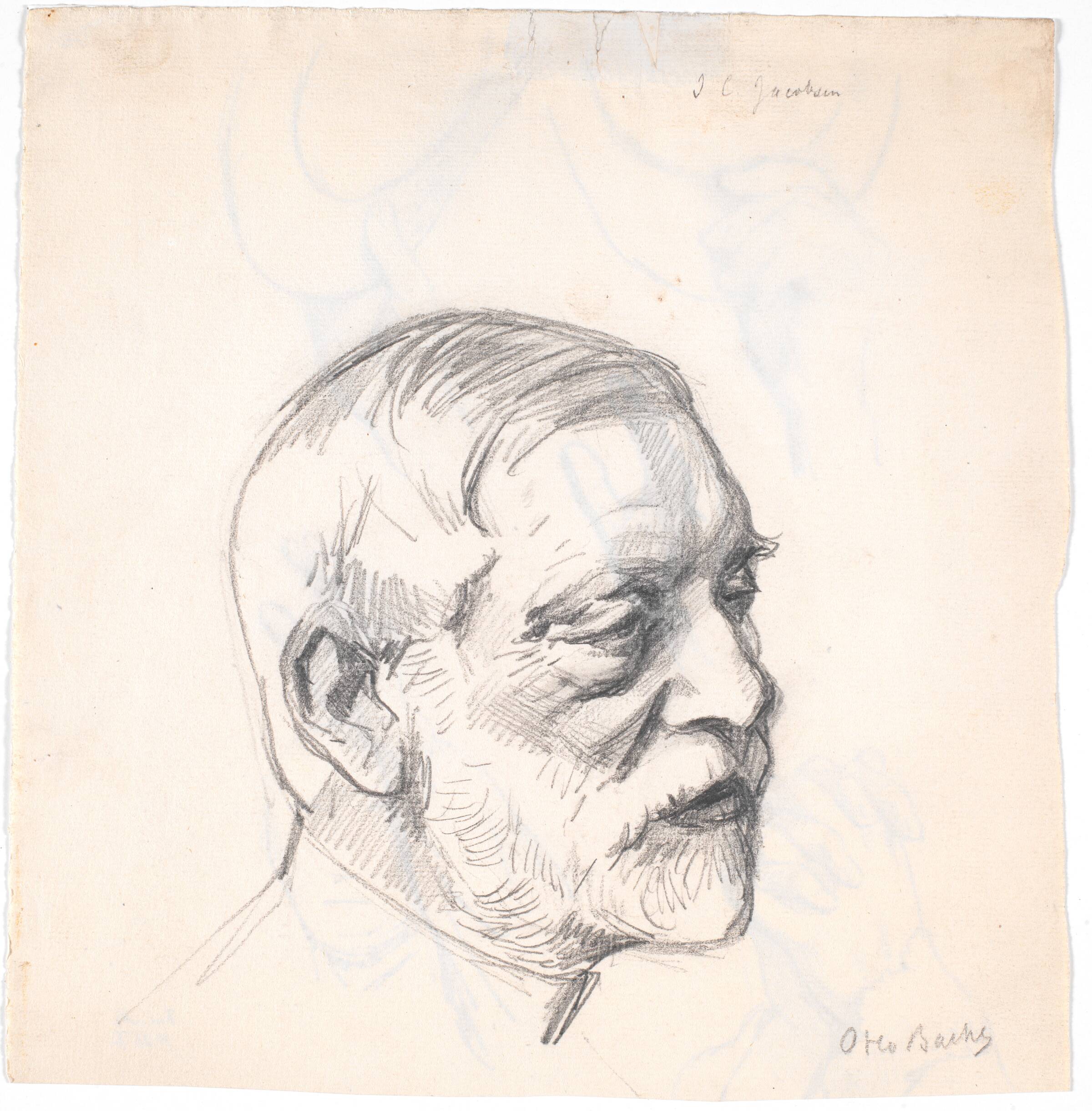 Brygger J.C. Jacobsens hoved, Otto Bache, 1854-1927
