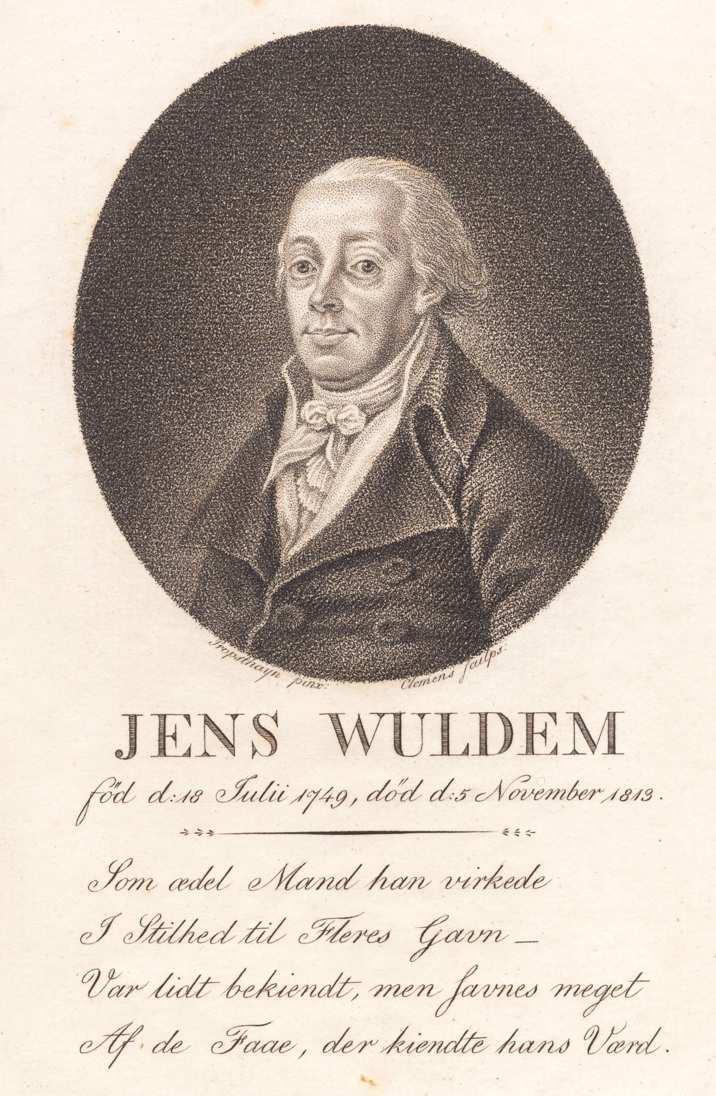 Jens Wuldem, J.F. Clemens, 1748-1831