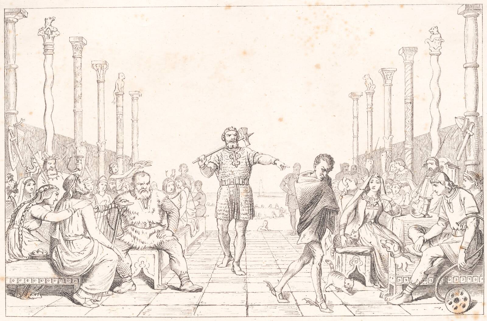Ægirsgildet, Wilhelm Marstrand, 1847-1850