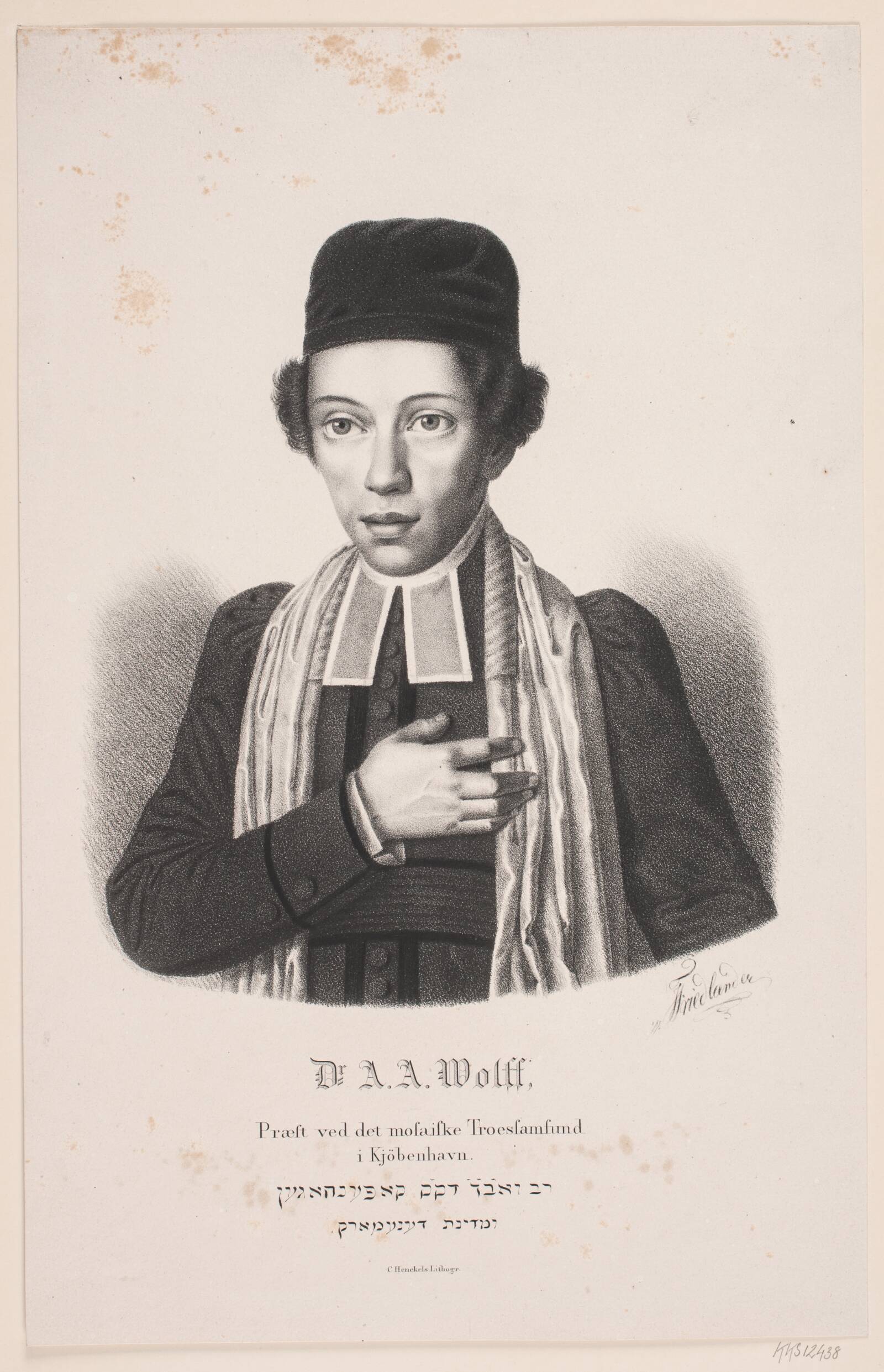 Dr. A. A. Wulff, Julius Friedlænder, 1809-1875