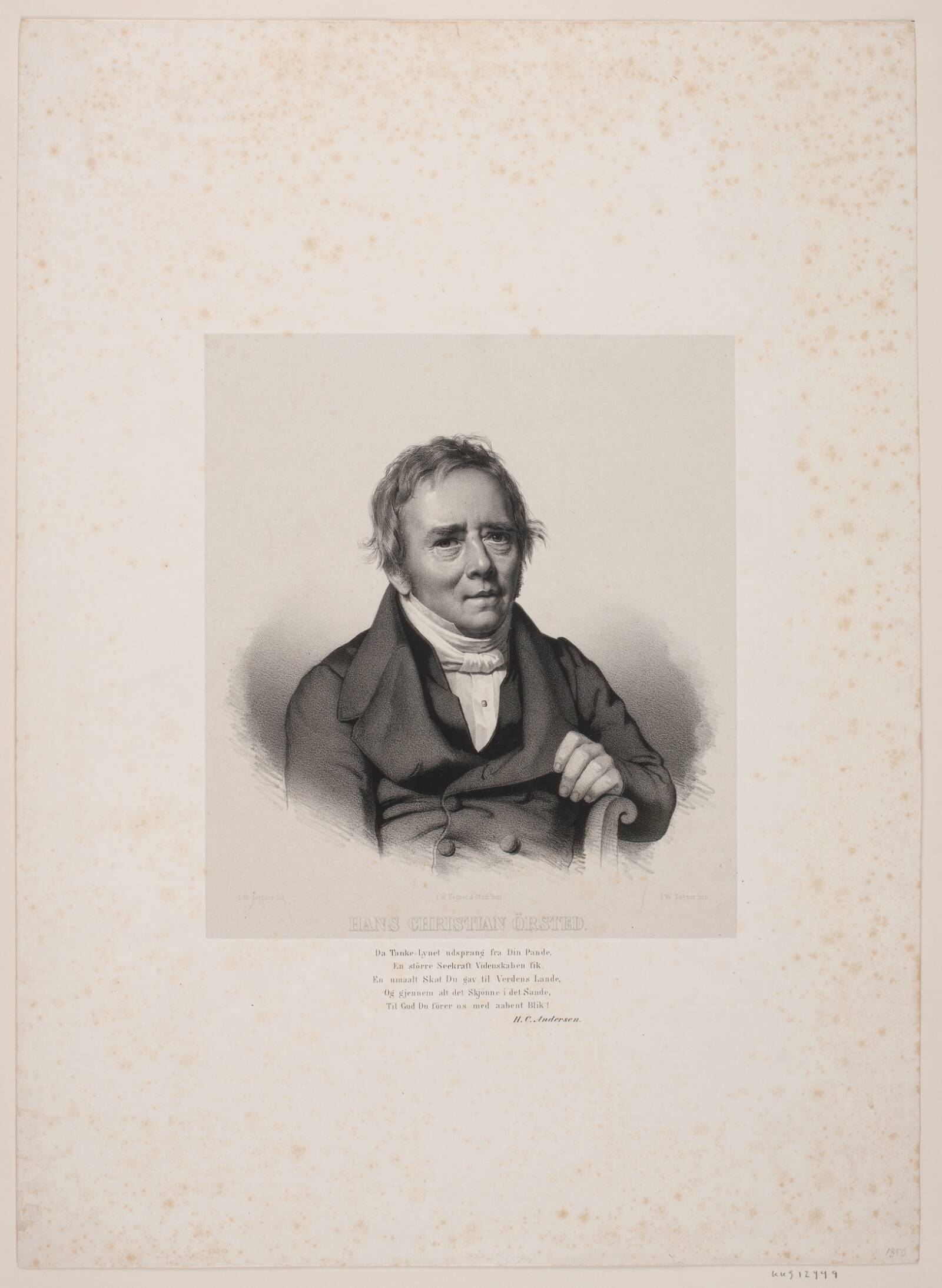 H.C. Ørsted, Isac Wilhelm Tegner, 1856