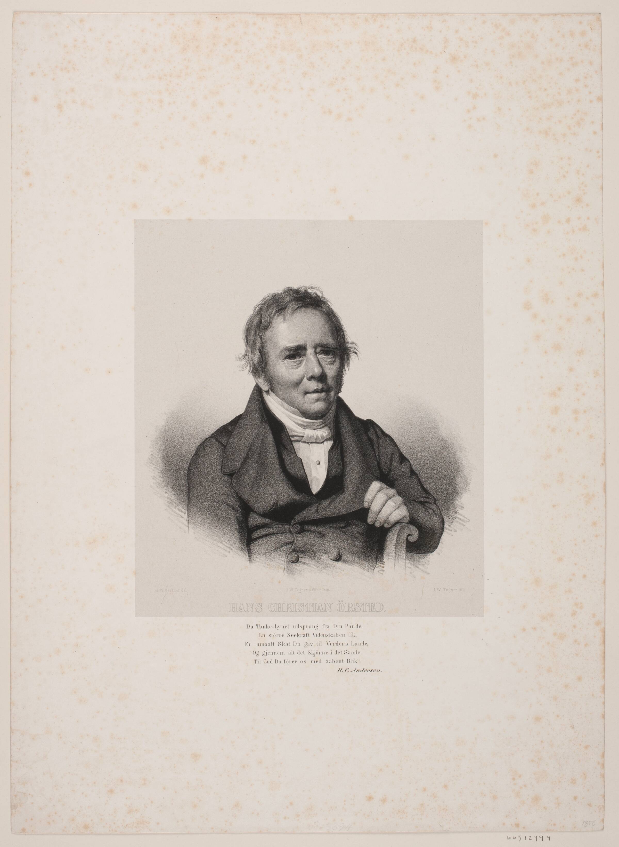 H.C. Ørsted, Isac Wilhelm Tegner, 1856