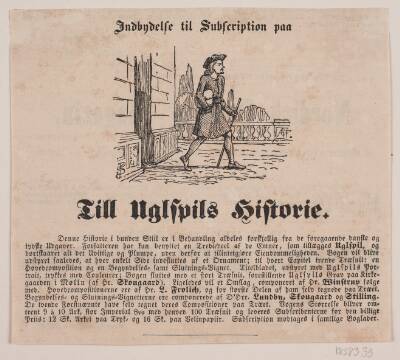 Subskriptionsindbydelse på Till uglspils historie