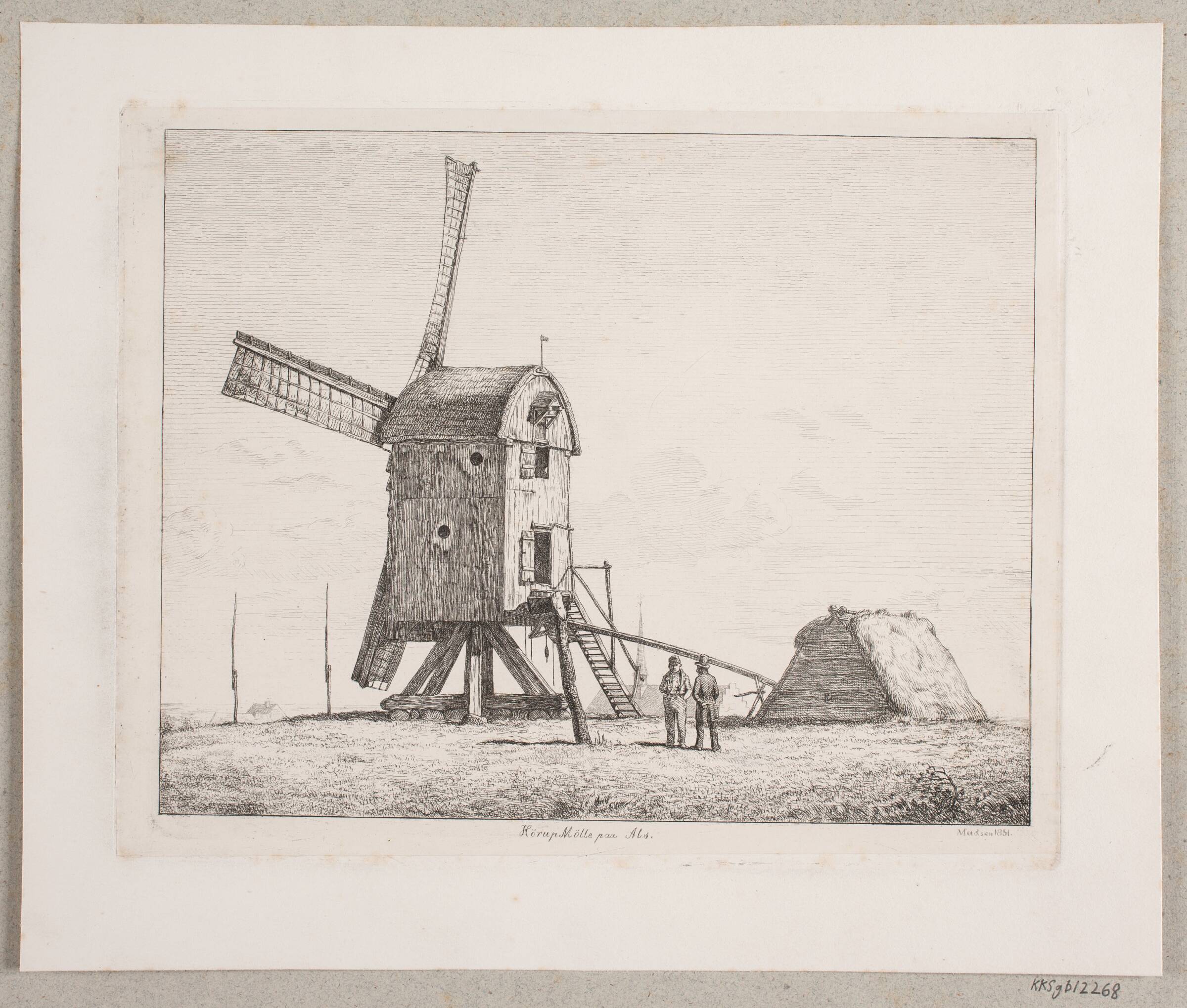 Hørup mølle på Als, Madsen, A.P., 1851