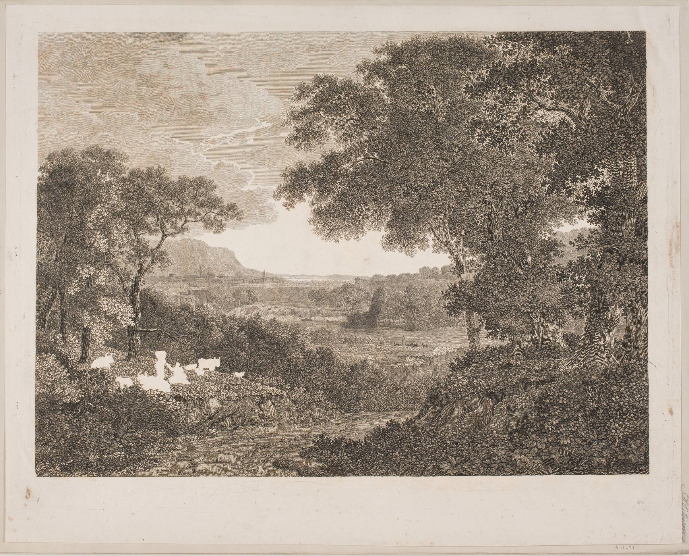 Le Soir des Bergers, Søren Henrik Petersen, 1828