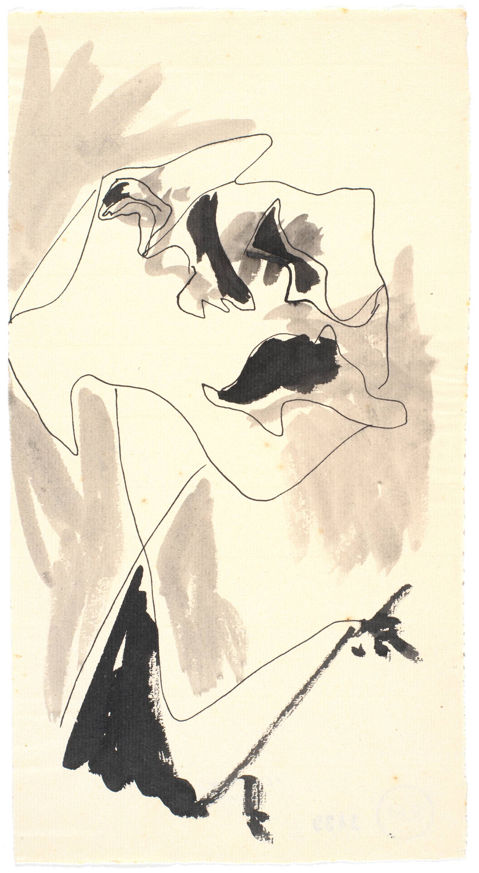 Vegetalt hoved, Richard Mortensen, 1943-1945