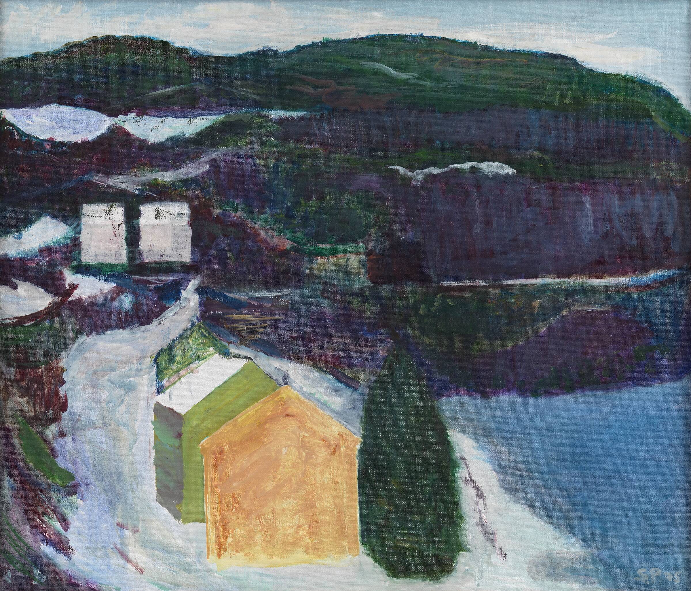 Vinterlandskab, Kragerø. Norge, Steffen Borgen, 1975