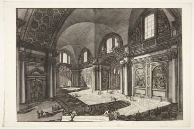 Det indre af kirken Santa Maria degli Angeli, beliggende i Diocletian's termer