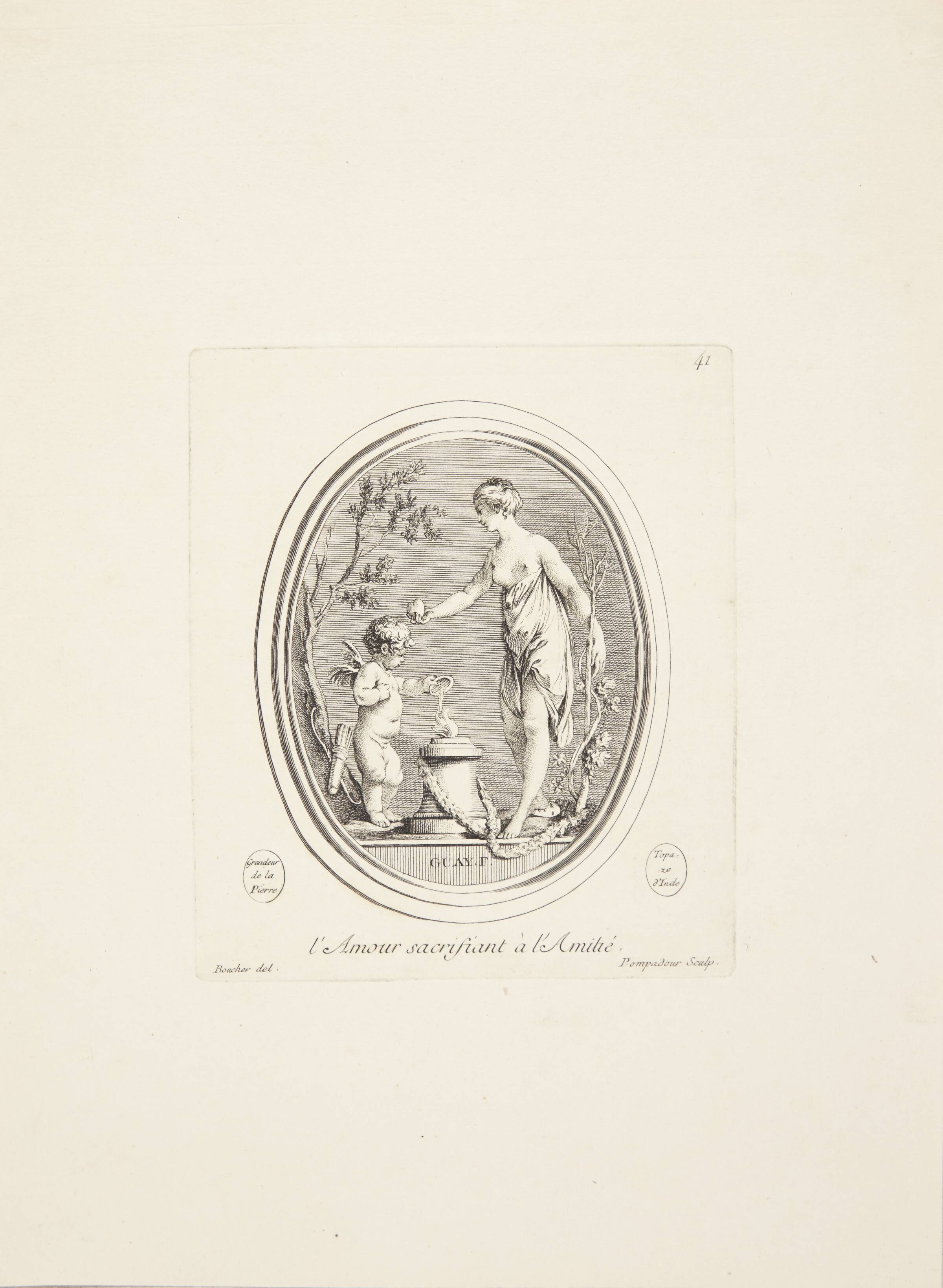 Amor ofrer til venskab, Madame de Pompadour, 1753-1757