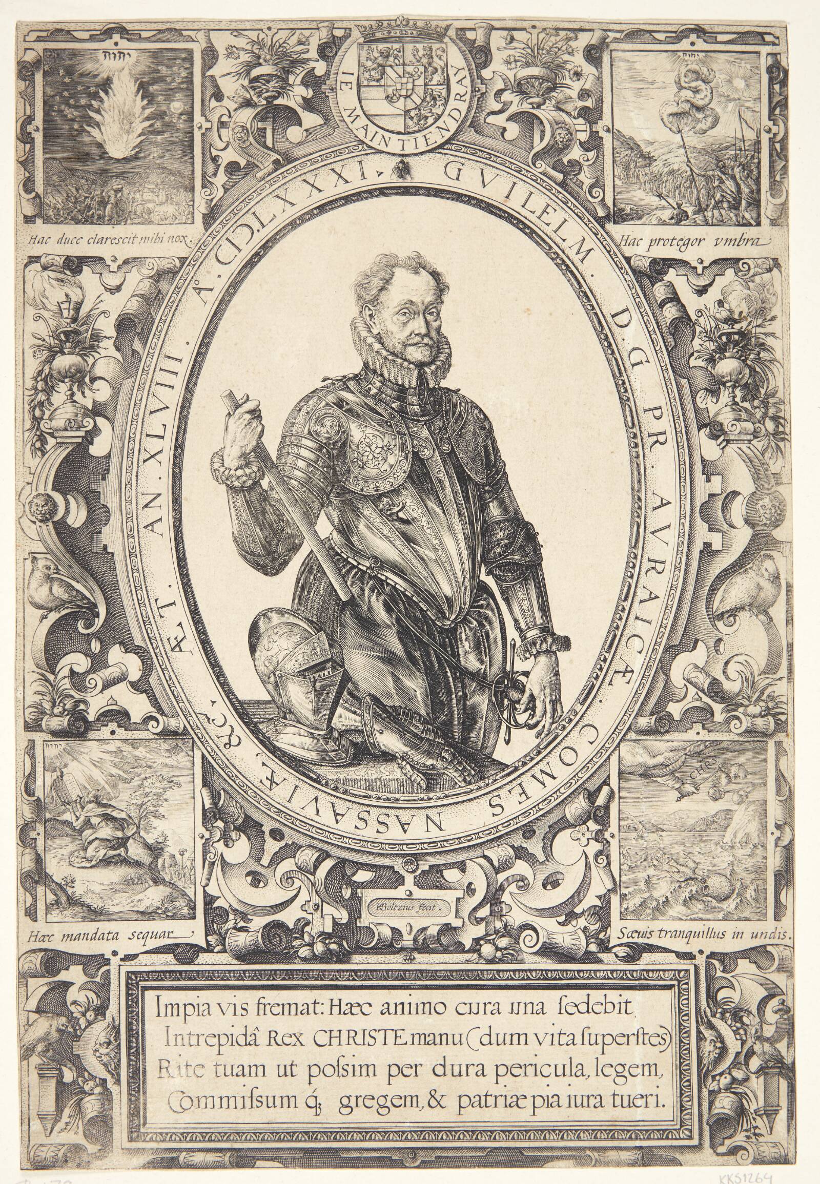 Vilhelm af Oranien, Hendrick Goltzius, 1581