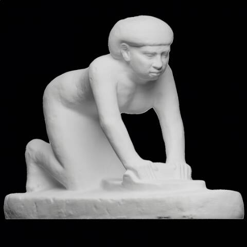 Kornmahlende Frau