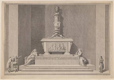 Frederik V´s gravmonument i Roskilde Domkirke