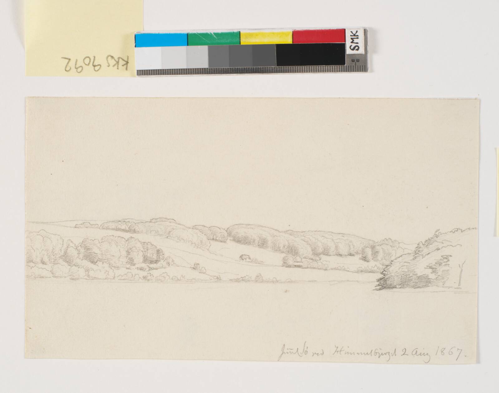 Juul sø ved Himmelbjerget., P.C. Skovgaard, 1867