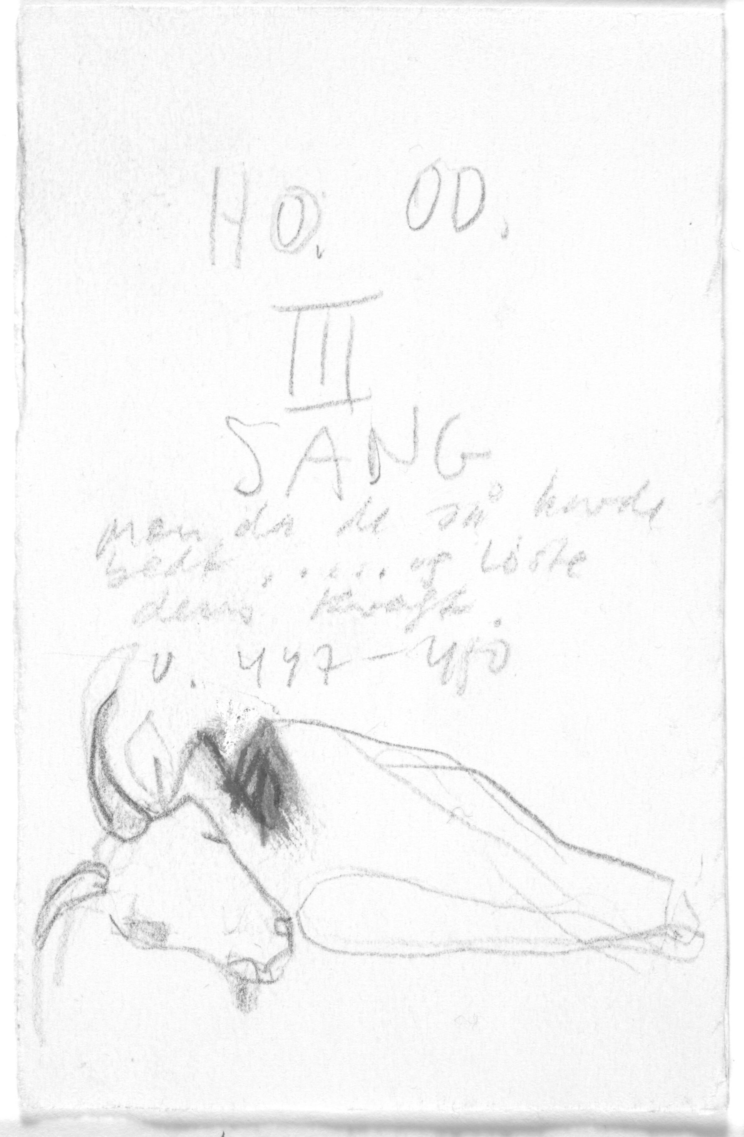 Skitse til tredje sang i Homers Odyssé, Peter Brandes, 2001-2002
