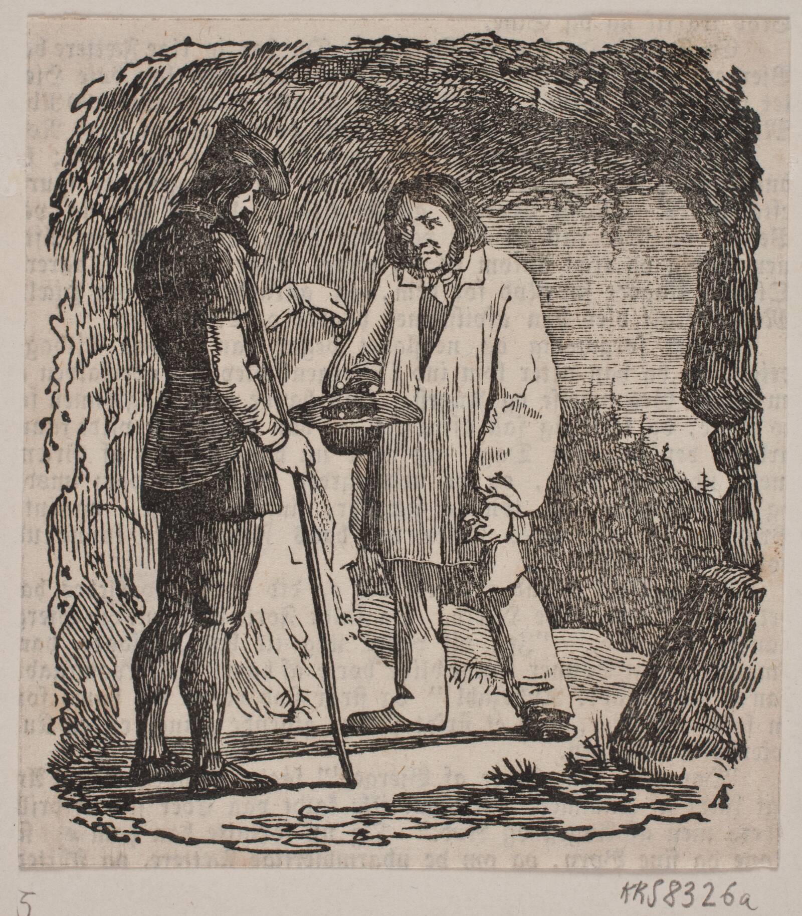 Rübezahl og Bonden, Andreas Flinch, 1840-1843