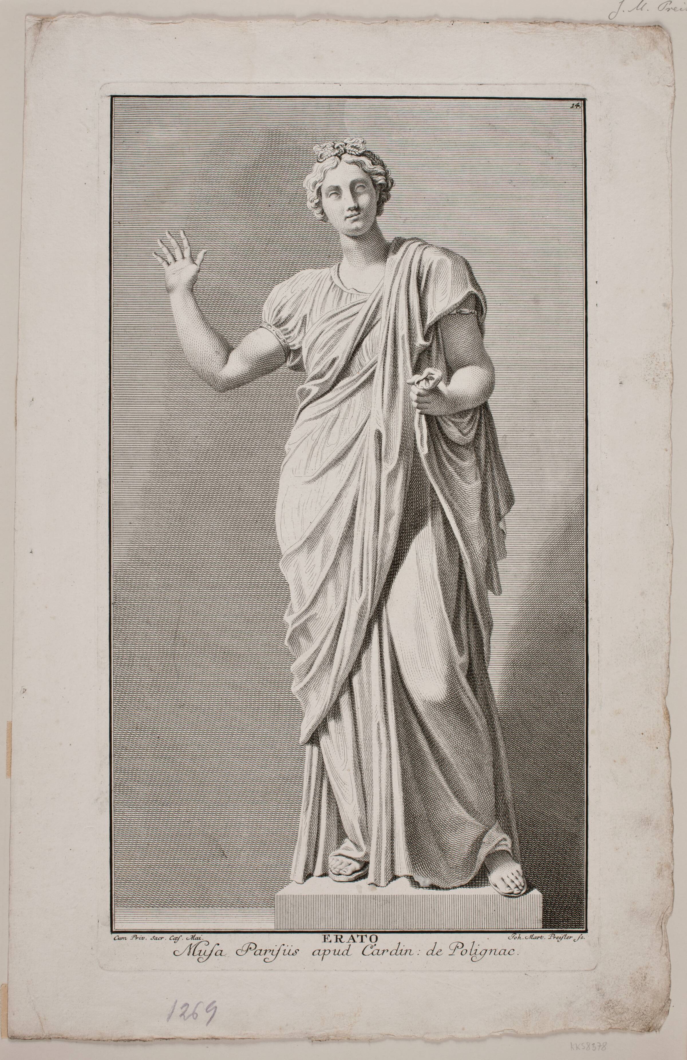 "Erato", J.M. Preisler, 1715-1794