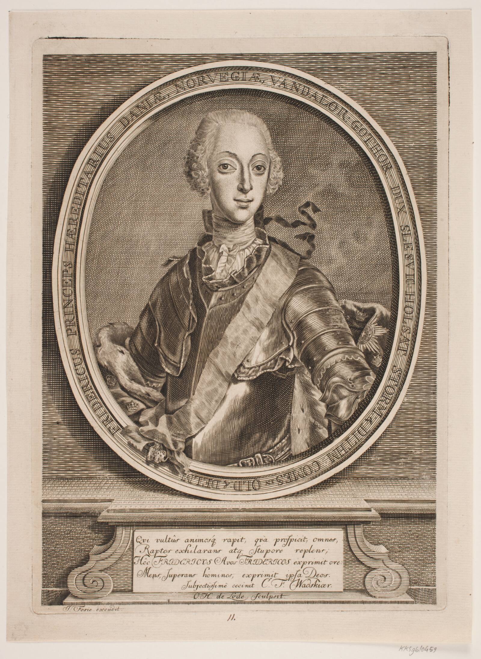 Frederik V som prins, Odvardt Helmoldt de Lode, 1726-1757