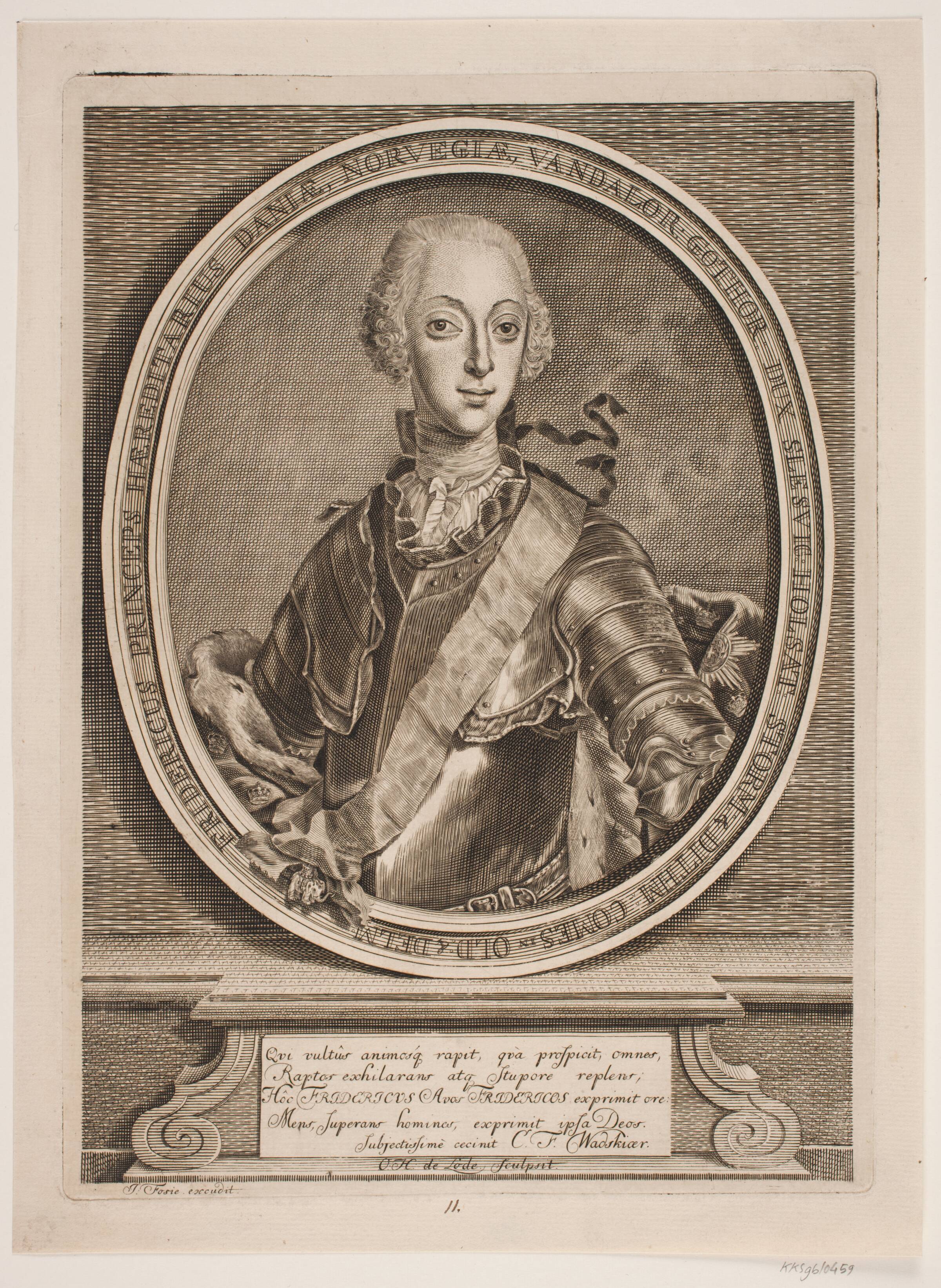 Frederik V som prins, Odvardt Helmoldt de Lode, 1726-1757