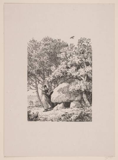 Illustration til "Gudruns Hævn" i Gæa, Æsthetisk Aarbog, 1845
