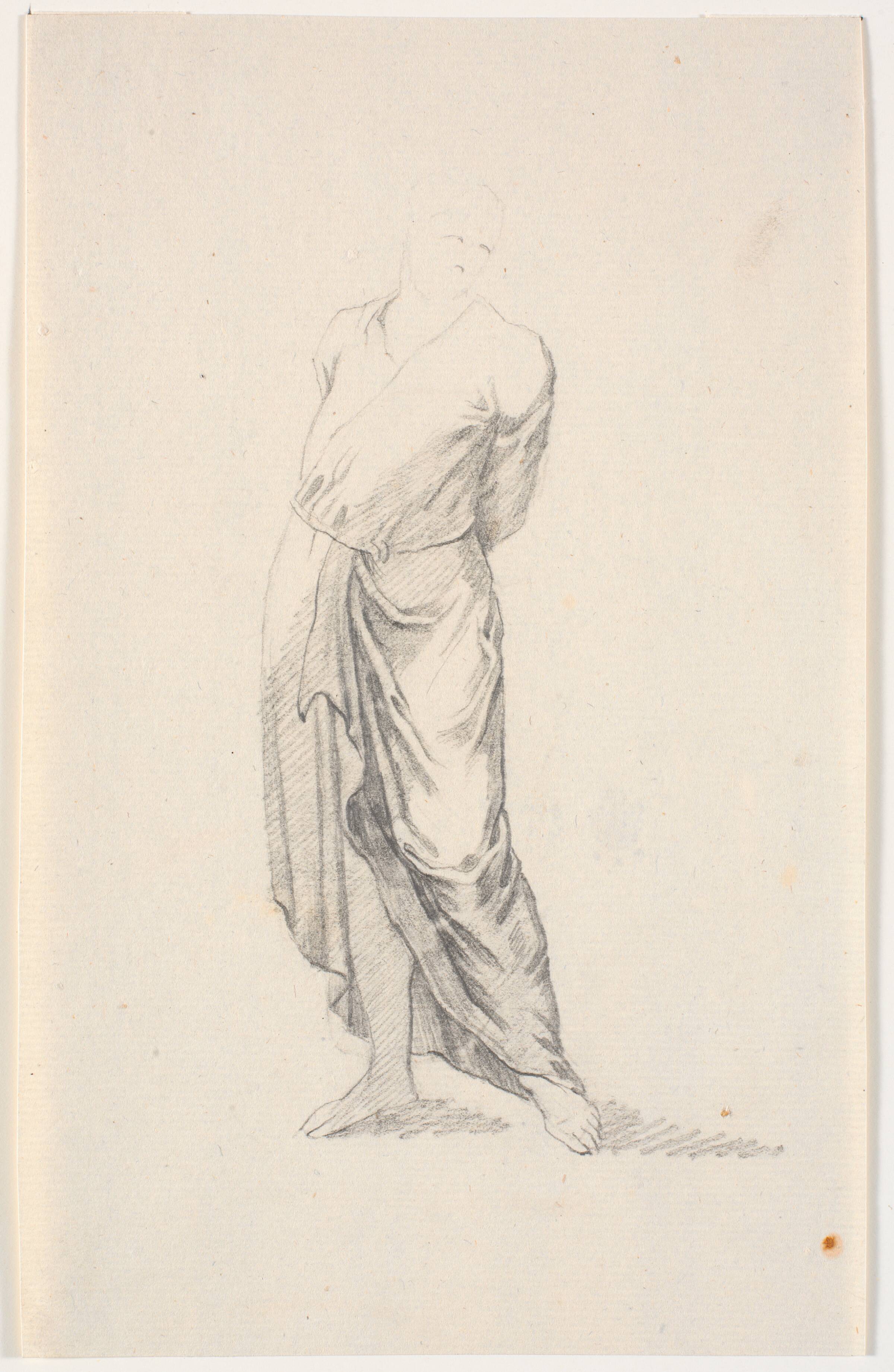 Stående figur i klassisk dragt, C.A. Lorentzen, 1746-1828