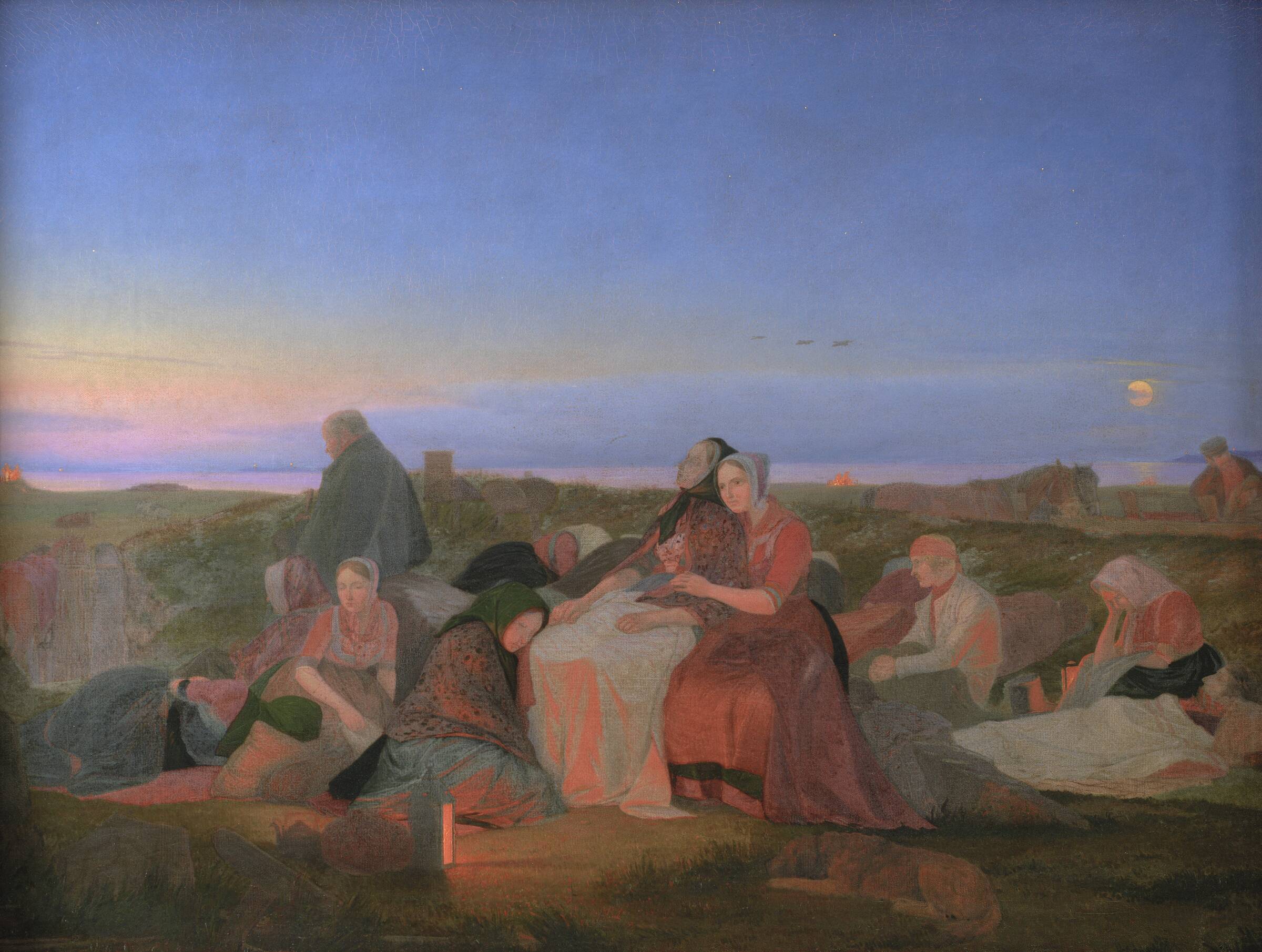 St. Hansnat. De syges søvn på Helenegraven ved Tisvilde, Jørgen V. Sonne, 1847